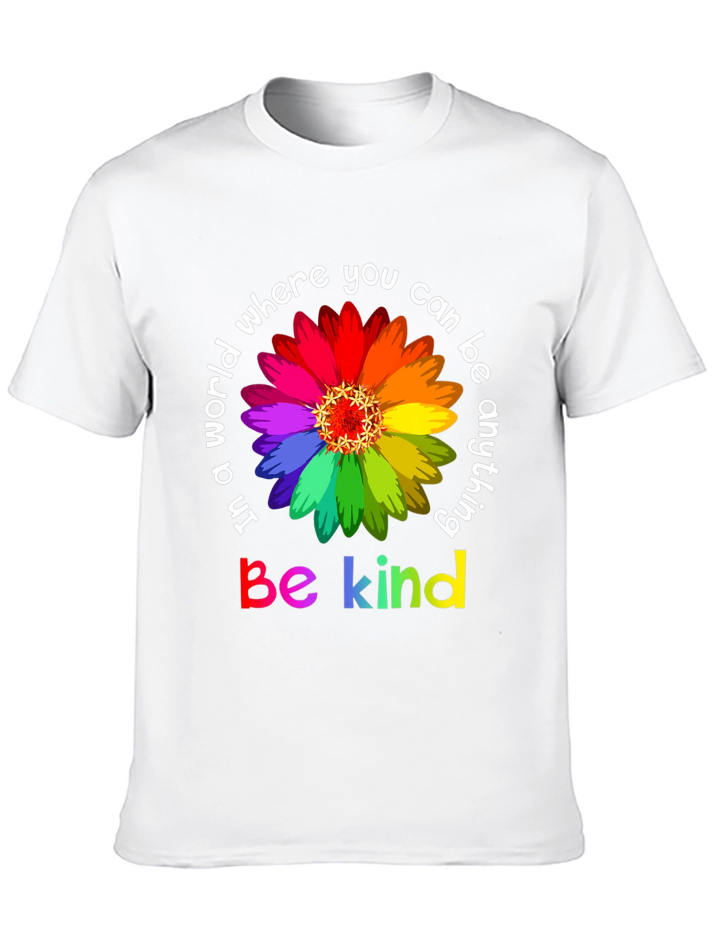 Be Kind Rainbow Flower T-Shirt