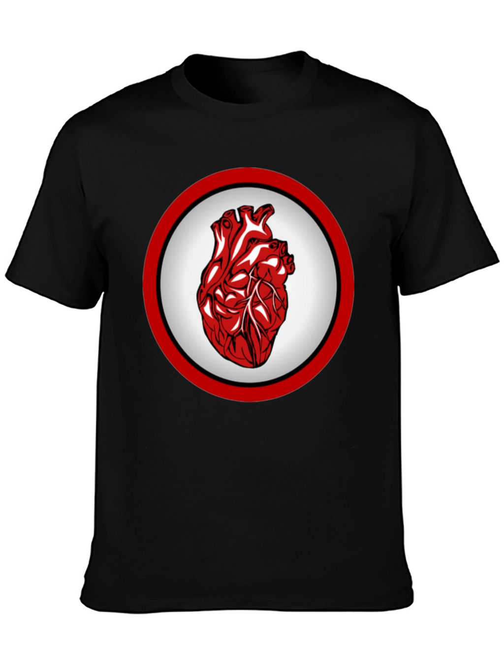 Anatomical Heart Graphic Tee - Bold Design