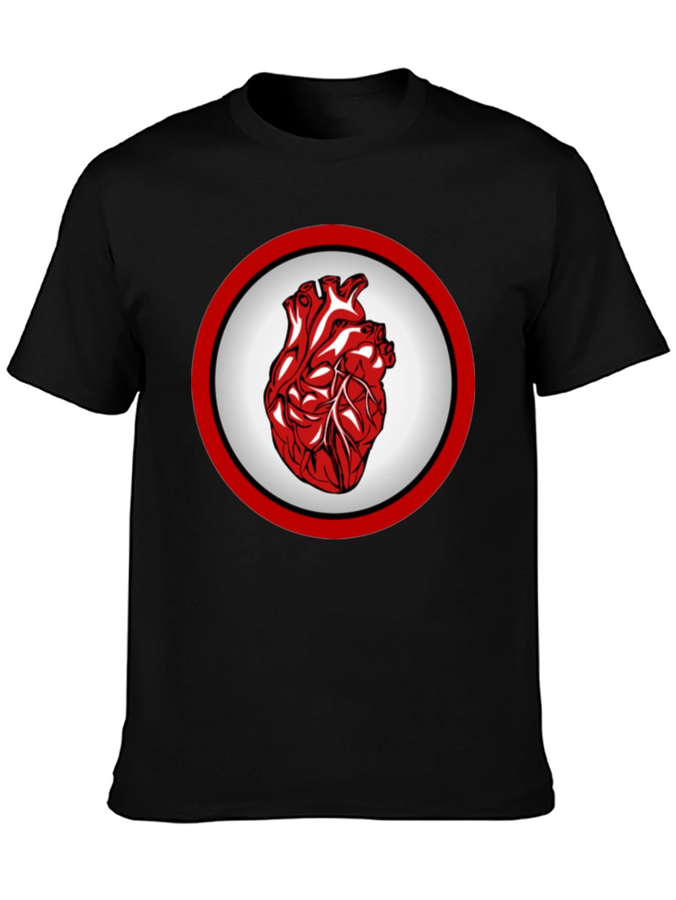 Anatomical Heart Graphic Tee - Bold Design