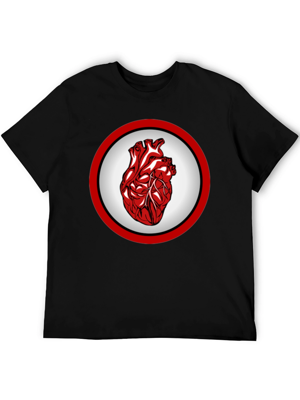 Anatomical Heart Graphic Tee - Bold Design