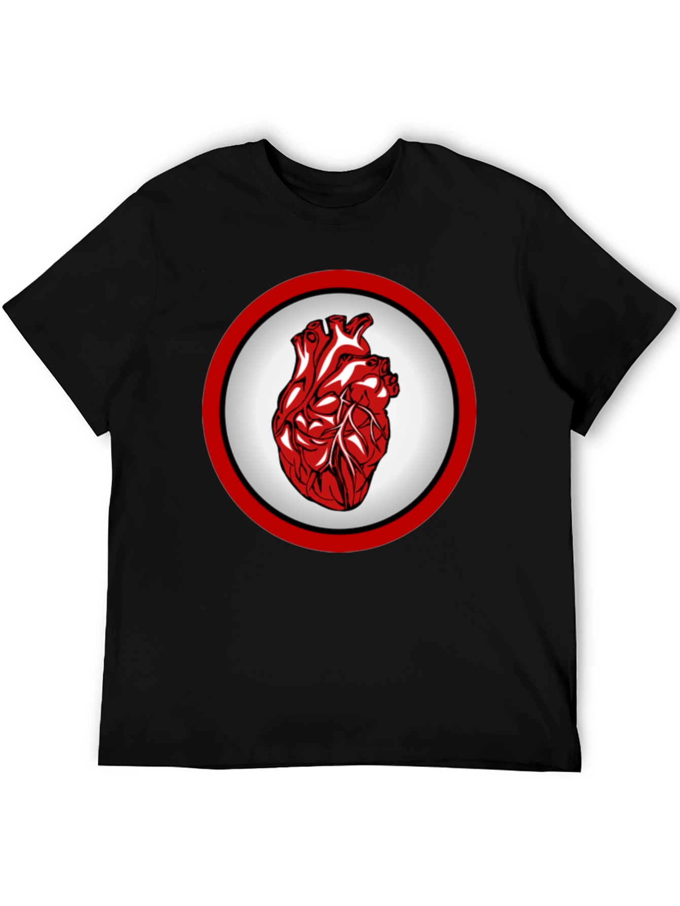 Anatomical Heart Graphic Tee - Bold Design
