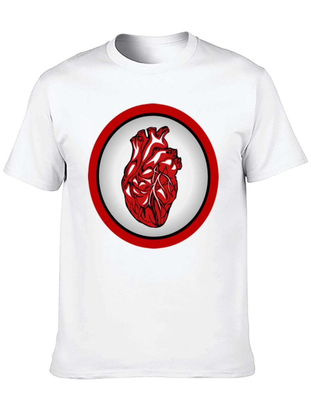 Anatomical Heart Graphic Tee - Bold Design