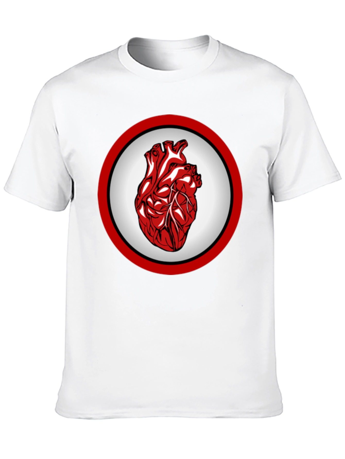 Anatomical Heart Graphic Tee - Bold Design