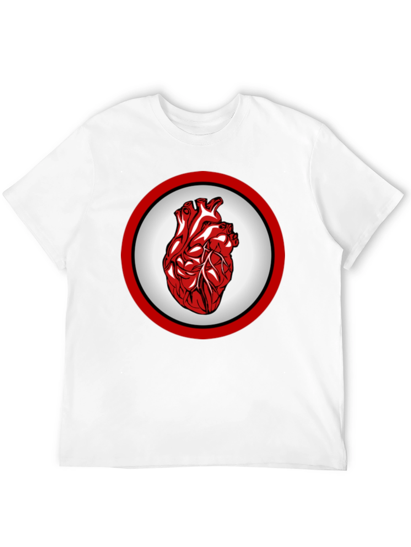 Anatomical Heart Graphic Tee - Bold Design