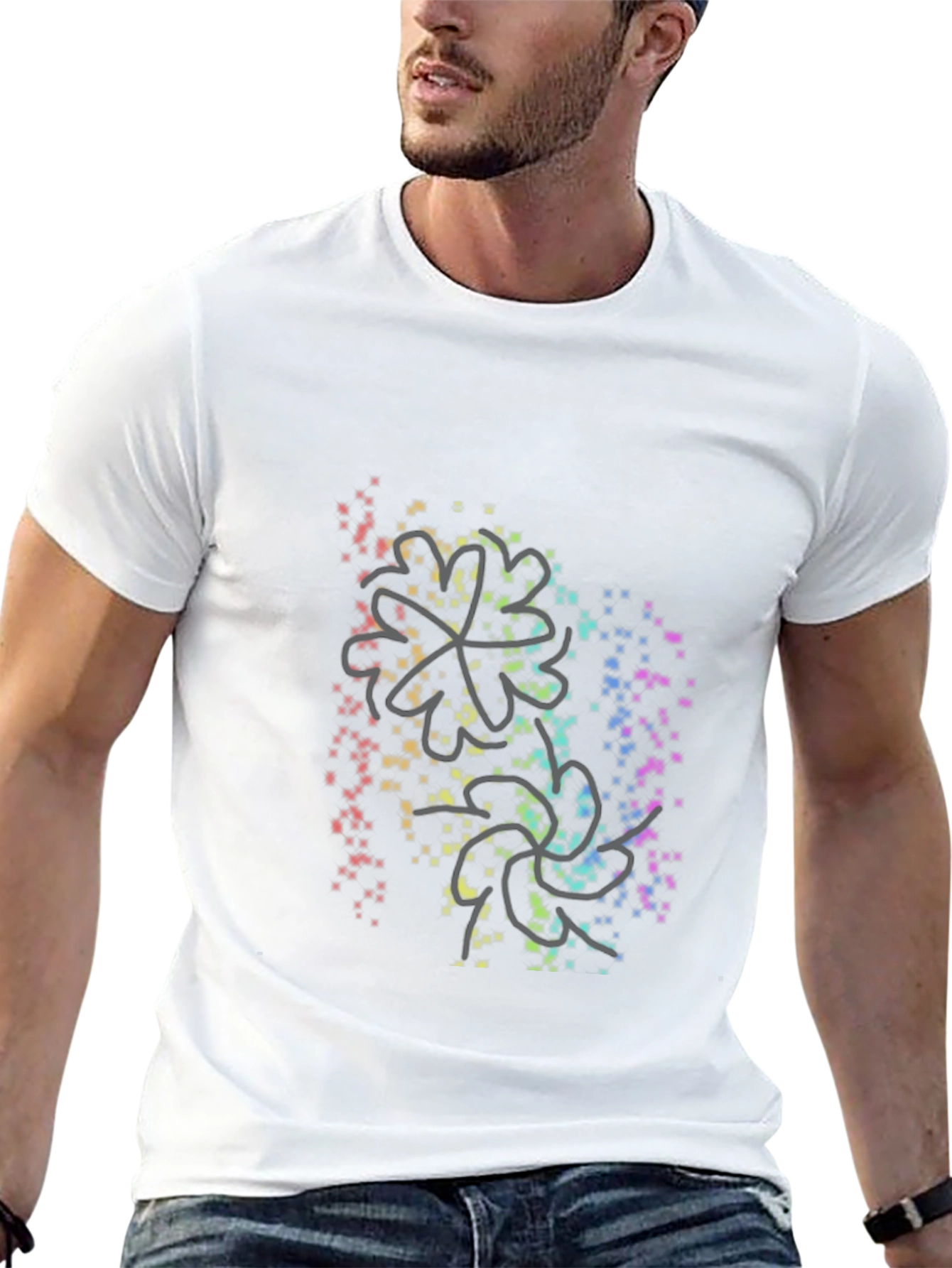 Rainbow Clover T-Shirt - Lucky Charm Tee