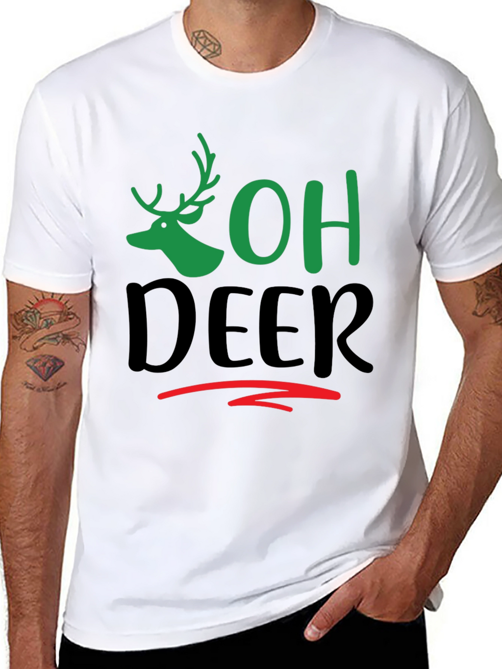 Oh Deer Graphic Tee - Holiday Fun