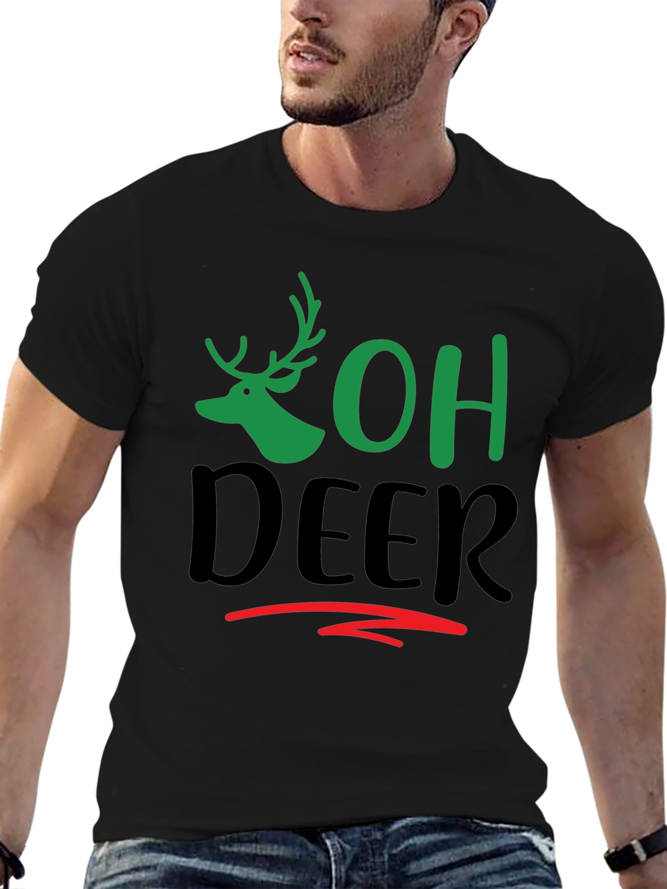 Oh Deer Graphic Tee - Holiday Fun