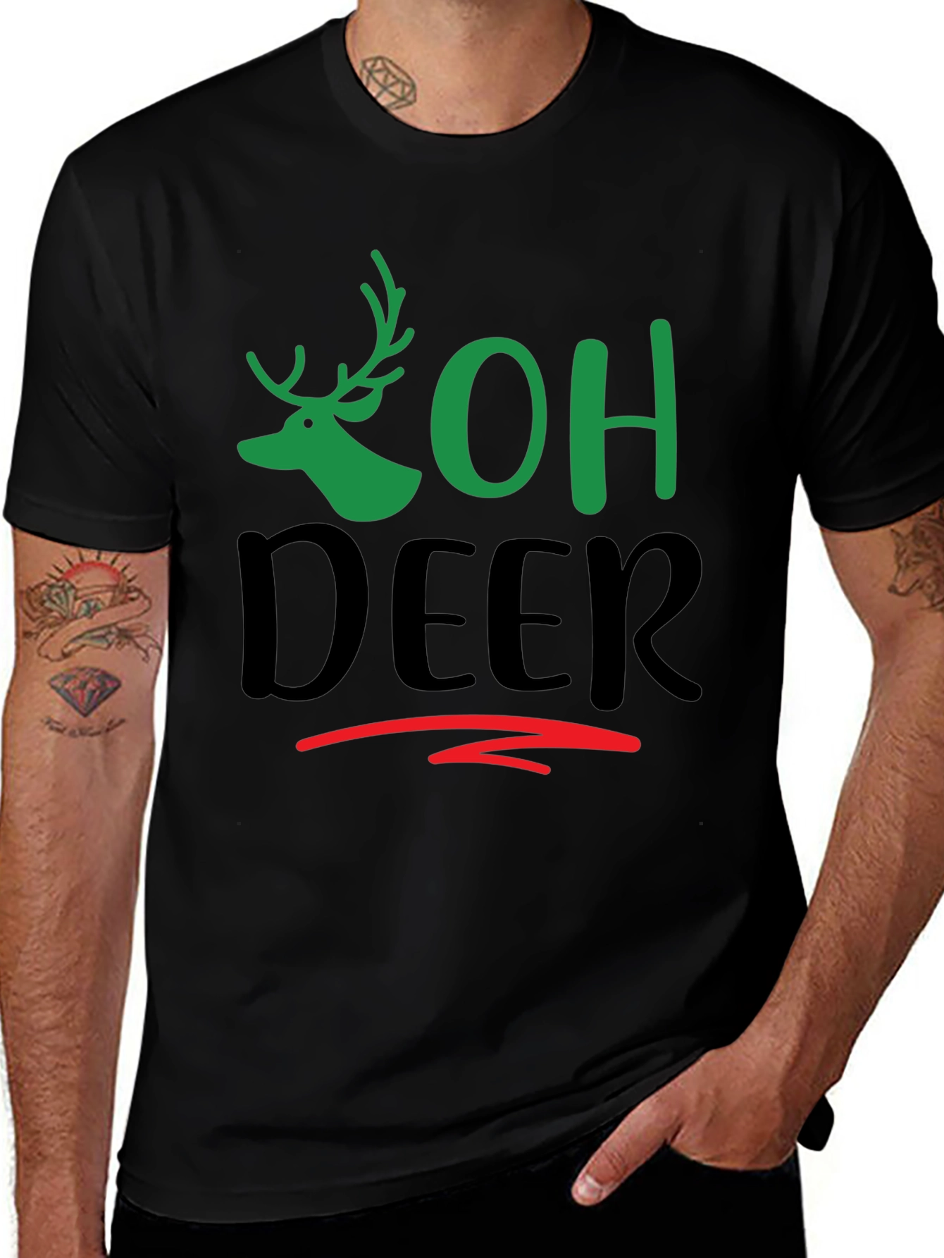 Oh Deer Graphic Tee - Holiday Fun