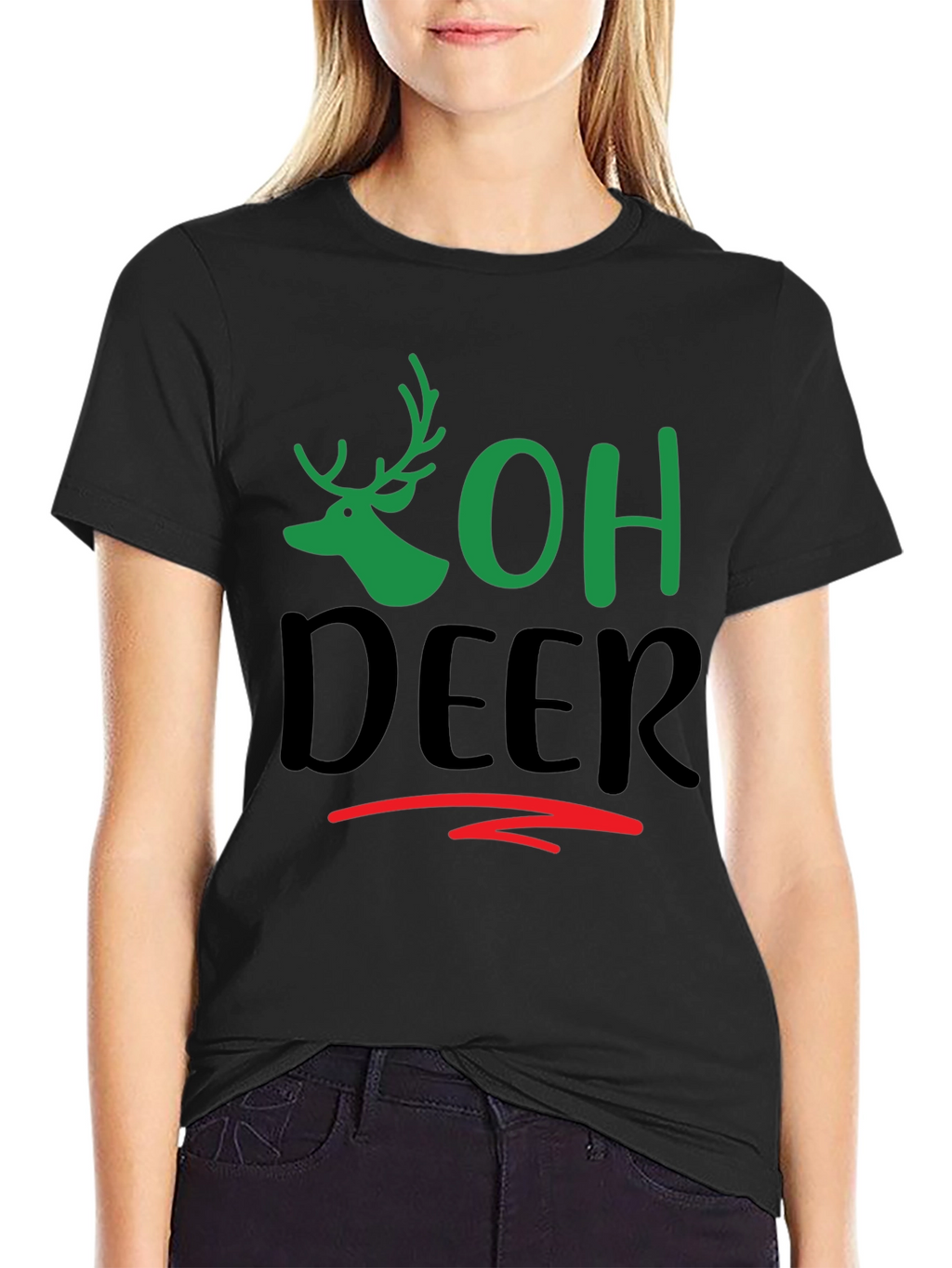 Oh Deer Graphic Tee - Holiday Fun