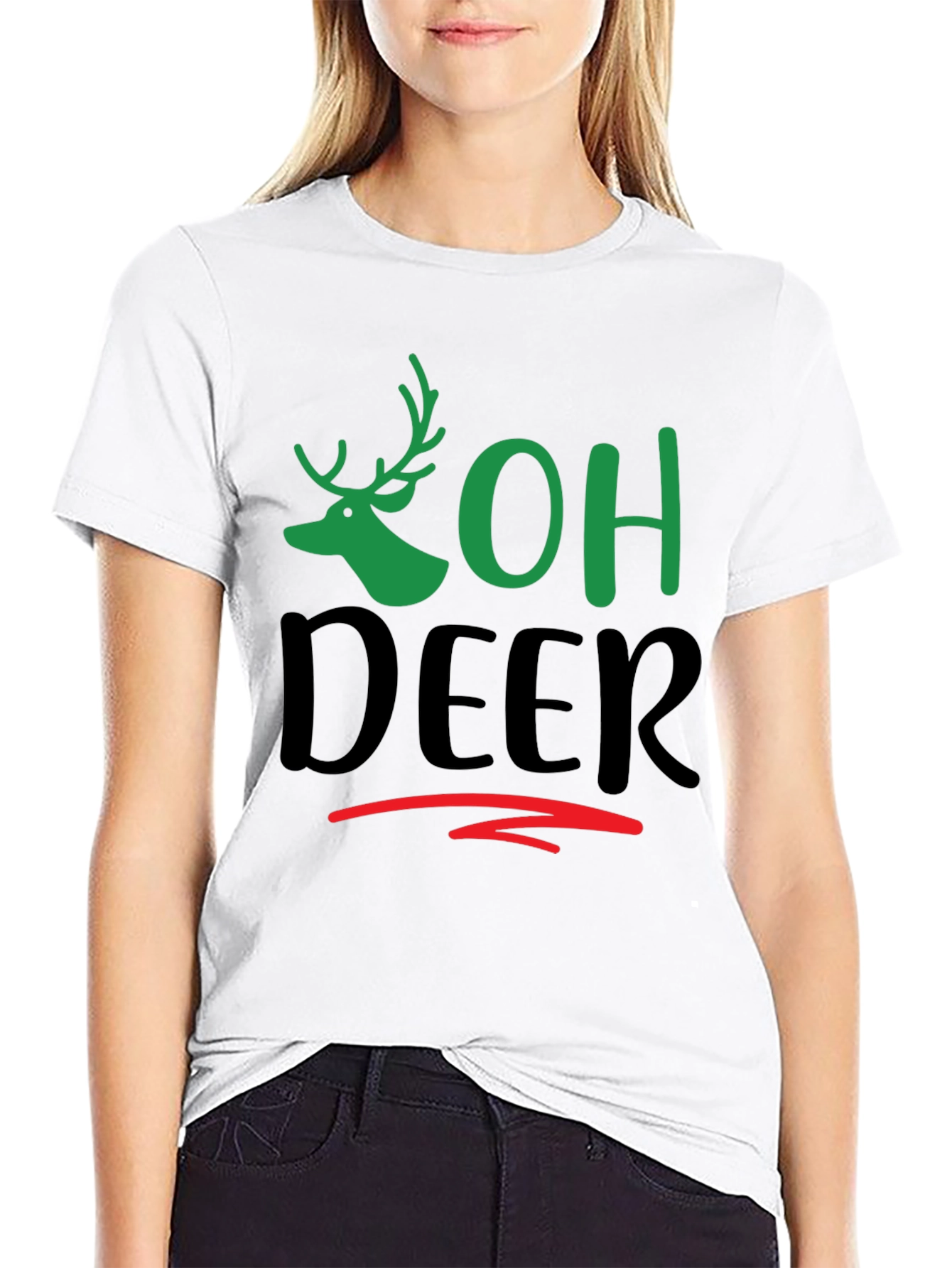 Oh Deer Graphic Tee - Holiday Fun