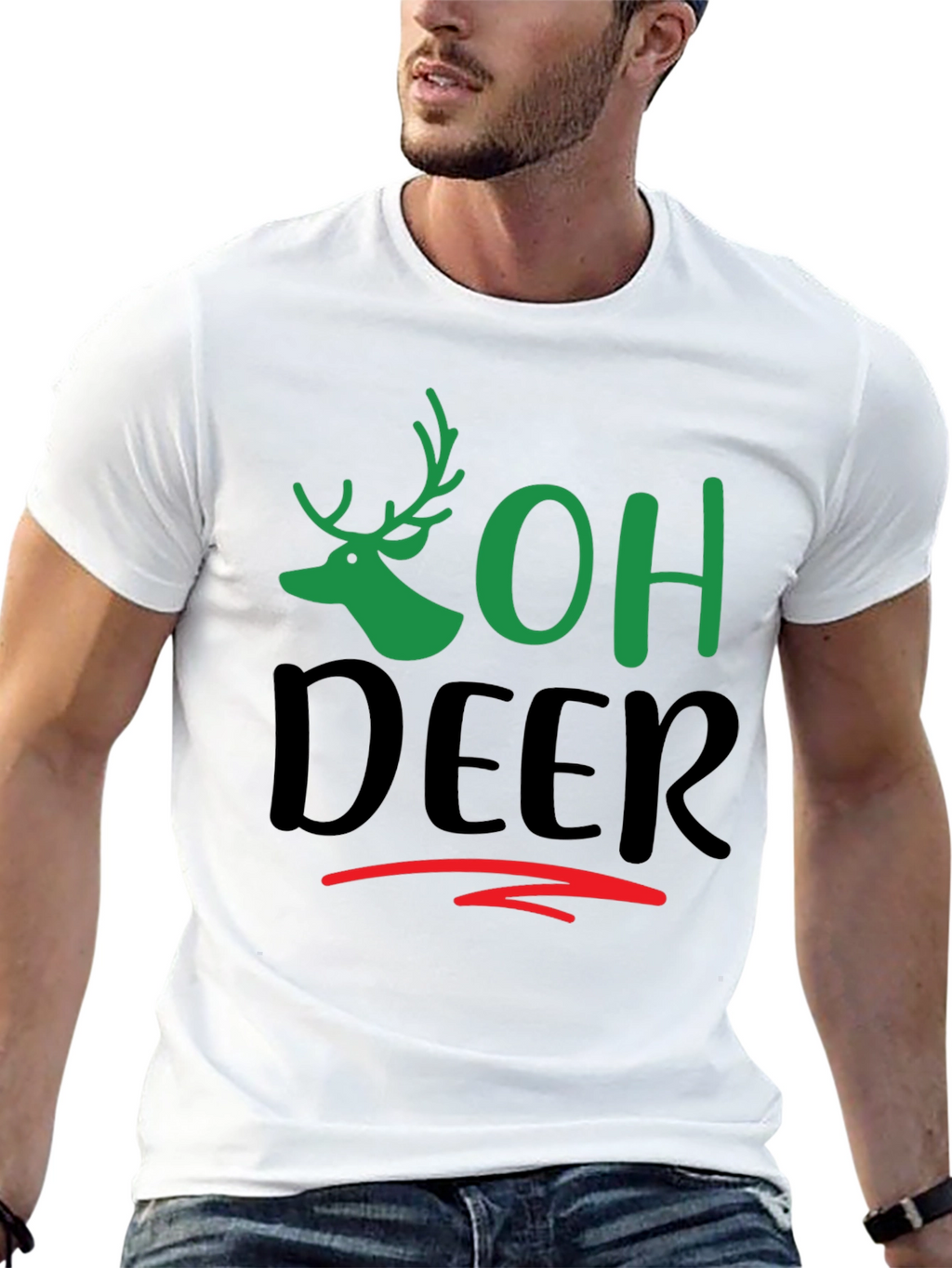Oh Deer Graphic Tee - Holiday Fun