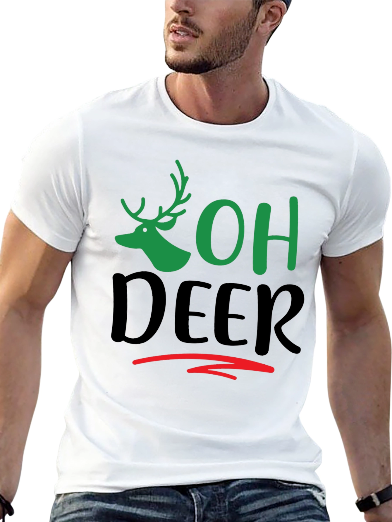 Oh Deer Graphic Tee - Holiday Fun