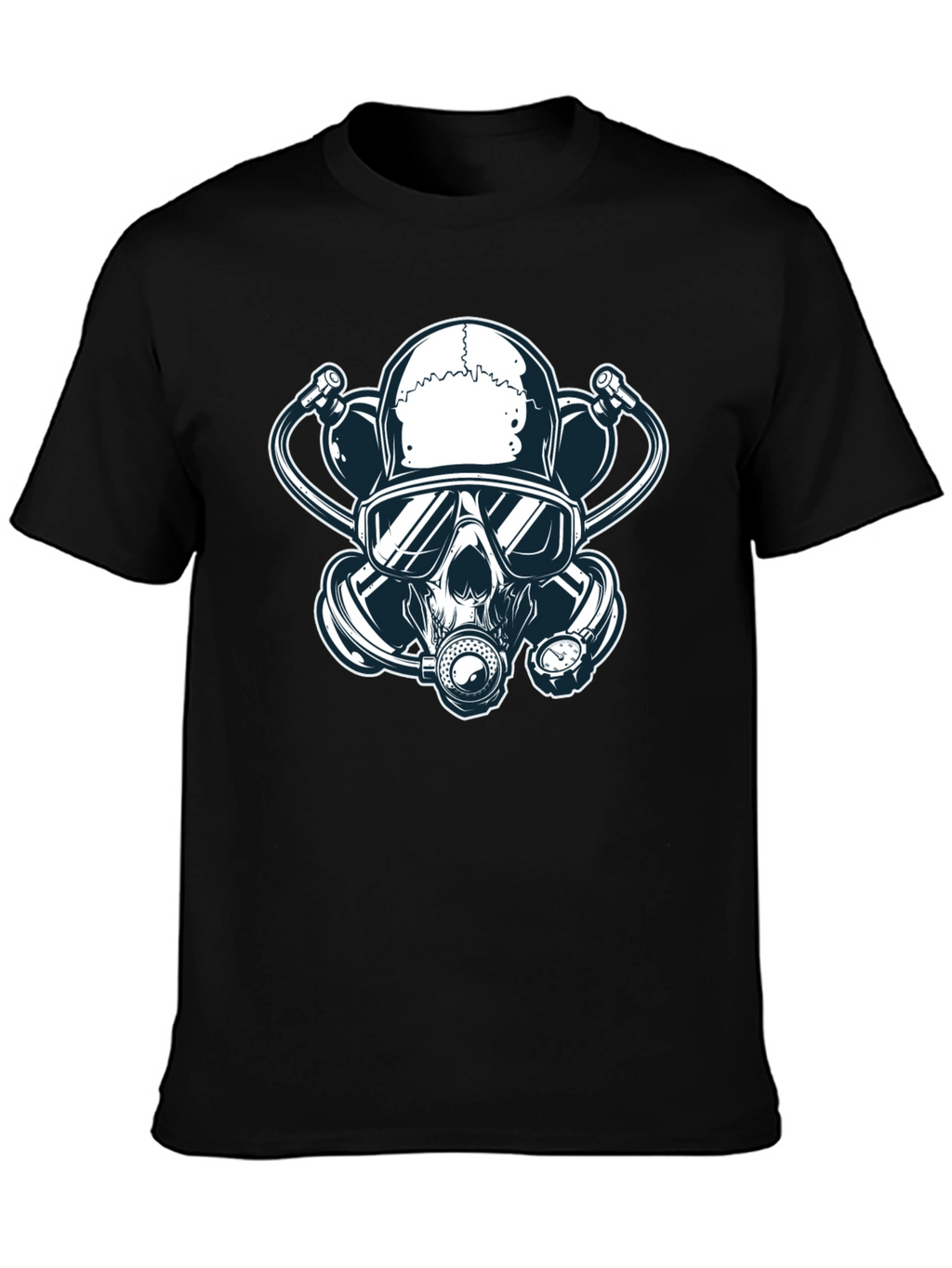 Skull Gas Mask Graphic T-Shirt - Edgy Streetwear