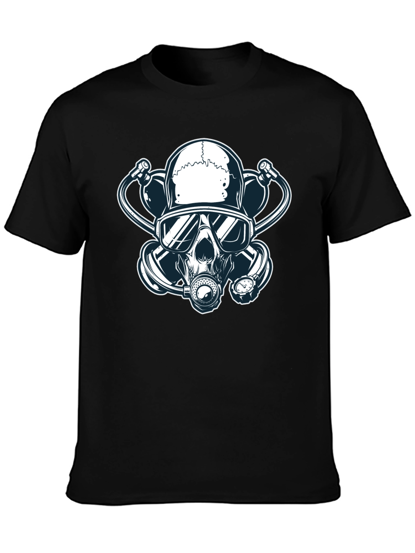 Skull Gas Mask Graphic T-Shirt - Edgy Streetwear