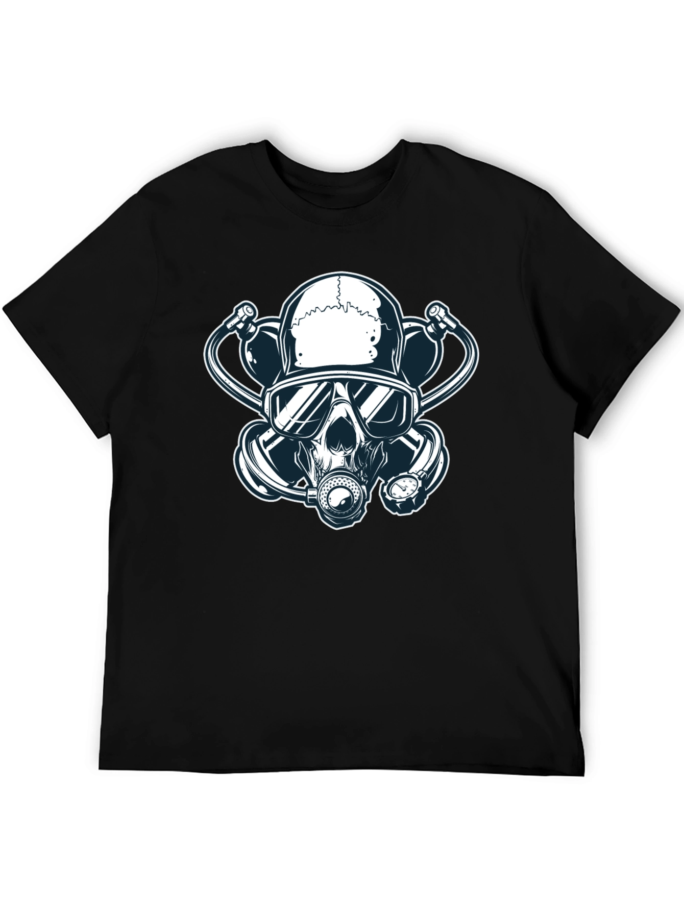 Skull Gas Mask Graphic T-Shirt - Edgy Streetwear