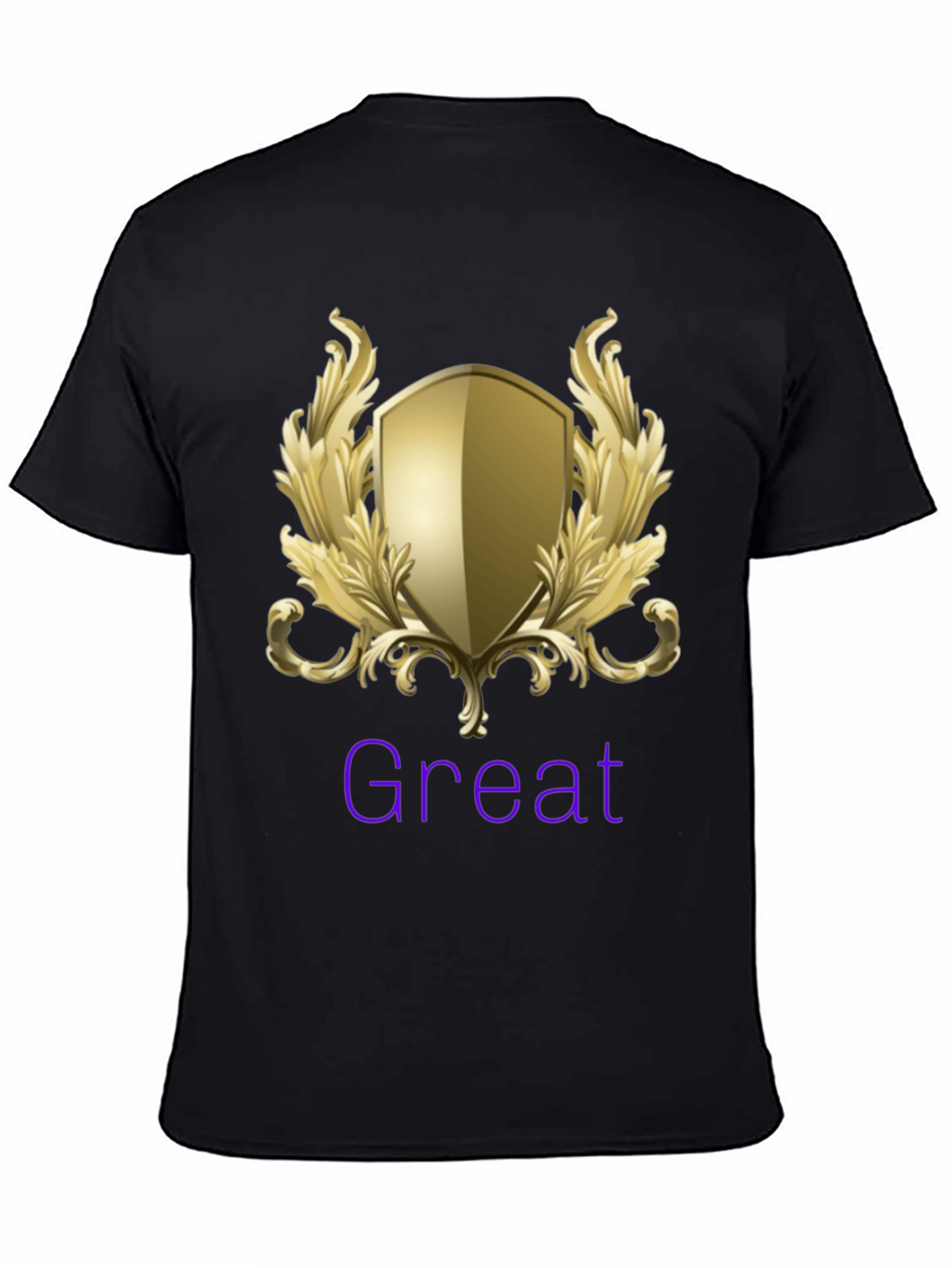 Great Shield Graphic T-Shirt - Premium Black Tee