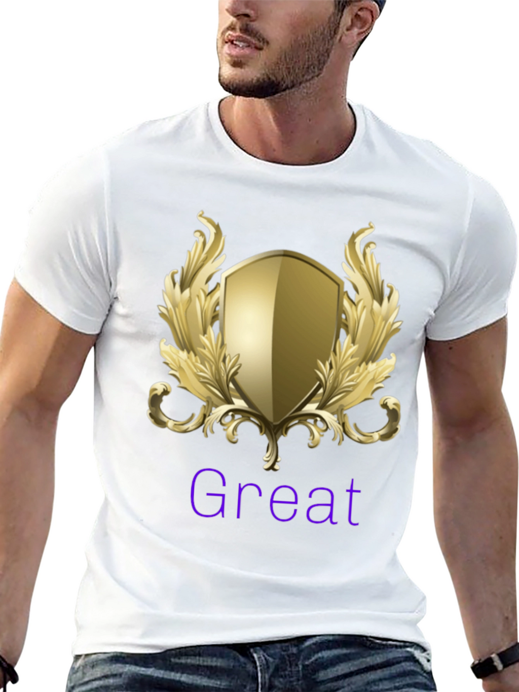 Great Shield Graphic T-Shirt - Premium Black Tee