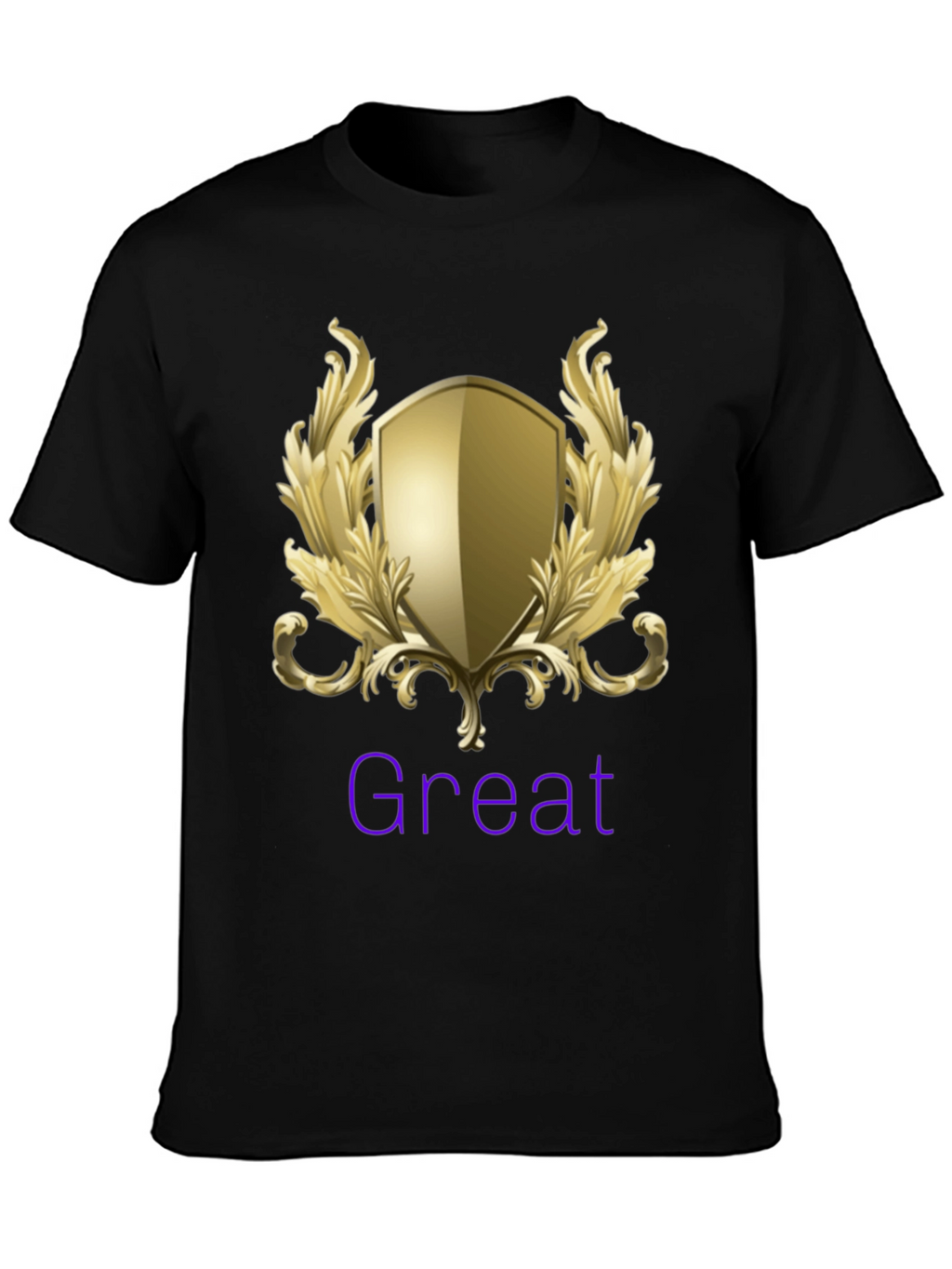 Great Shield Graphic T-Shirt - Premium Black Tee