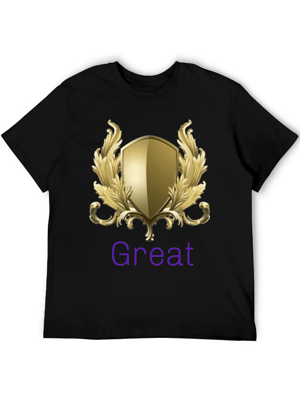 Great Shield Graphic T-Shirt - Premium Black Tee