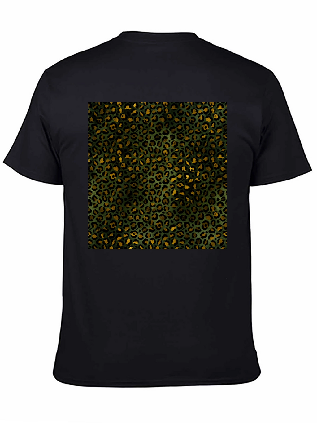 Leopard Print Tee - Mens Black Graphic T-Shirt