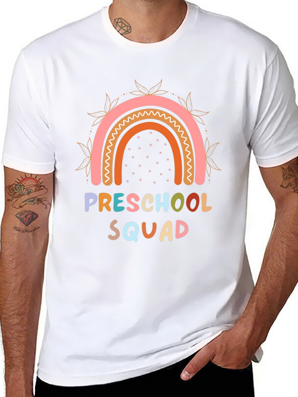 Preschool Squad Rainbow Graphic T-Shirt