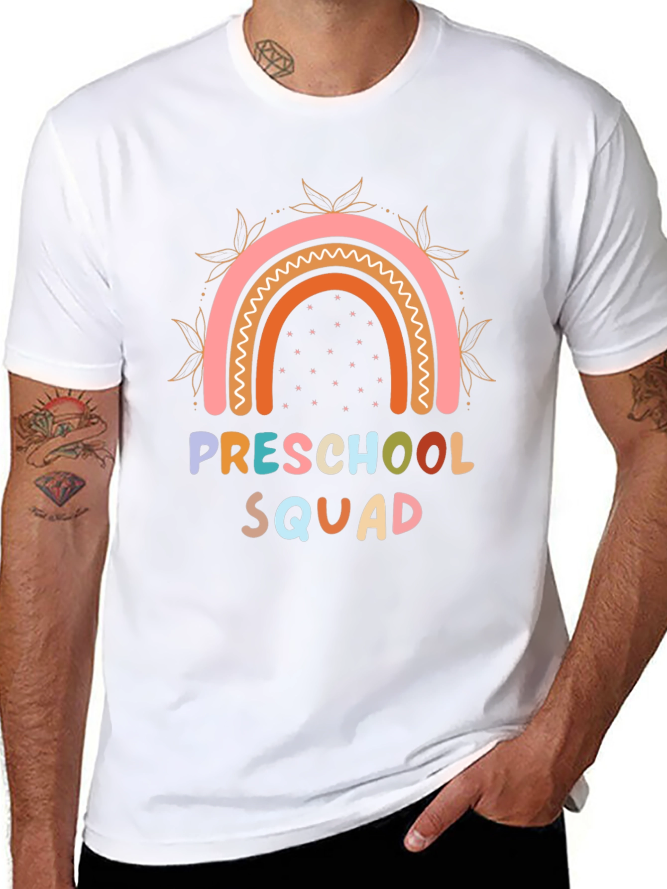 Preschool Squad Rainbow Graphic T-Shirt