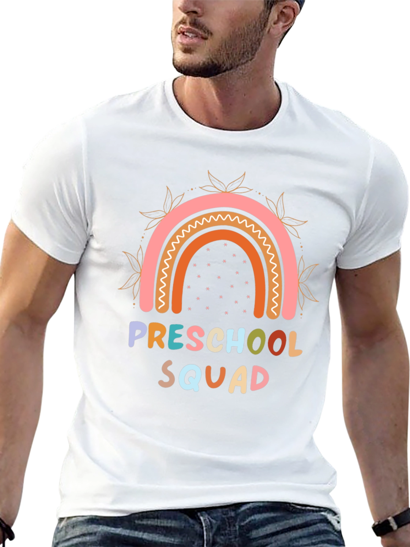 Preschool Squad Rainbow Graphic T-Shirt