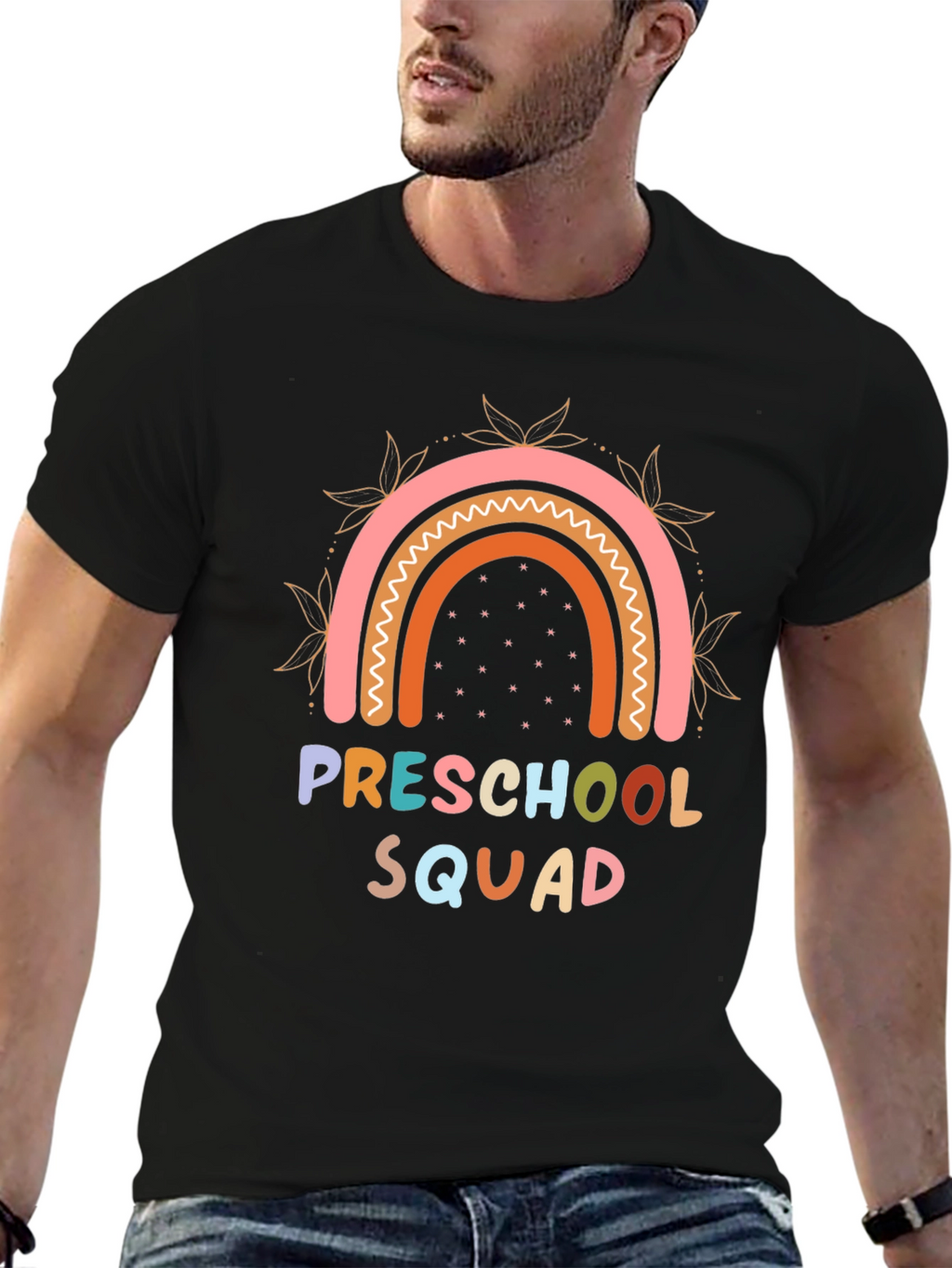 Preschool Squad Rainbow Graphic T-Shirt