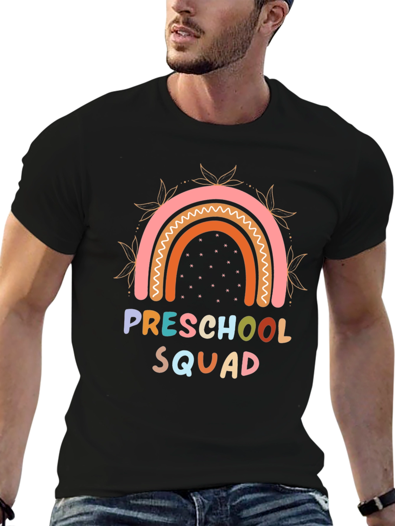 Preschool Squad Rainbow Graphic T-Shirt