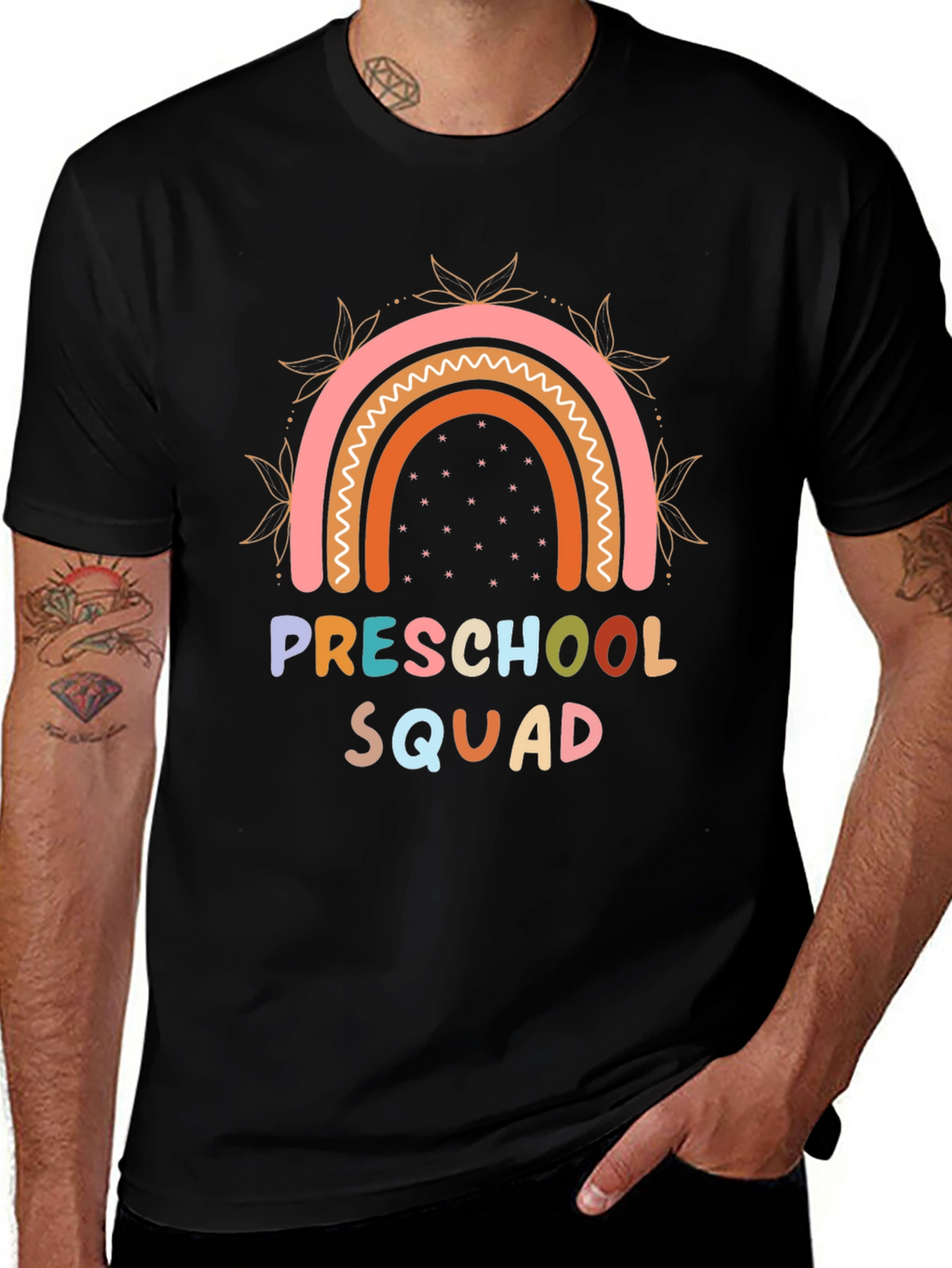 Preschool Squad Rainbow Graphic T-Shirt