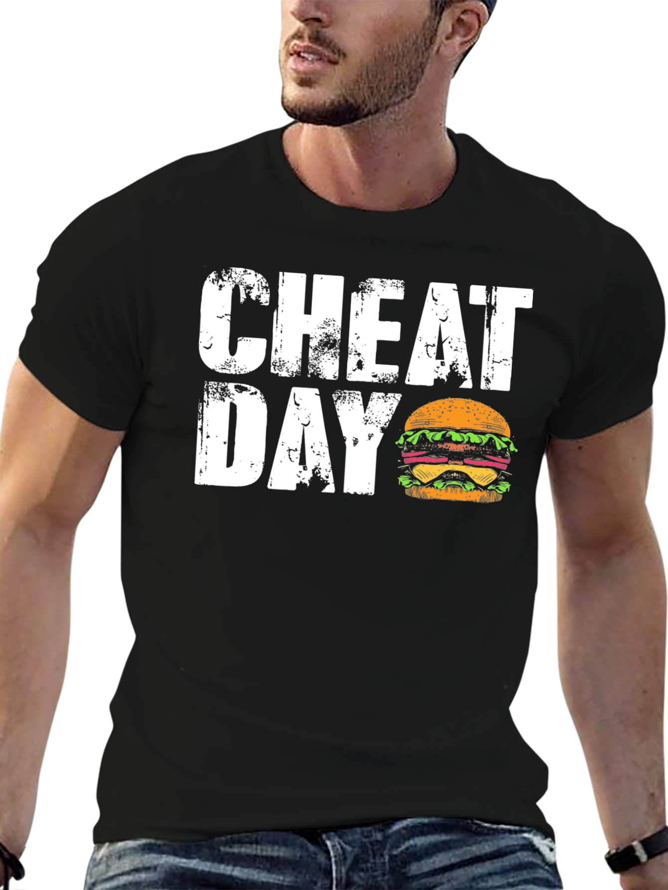 Cheat Day Burger T-Shirt -  Foodie Fun!