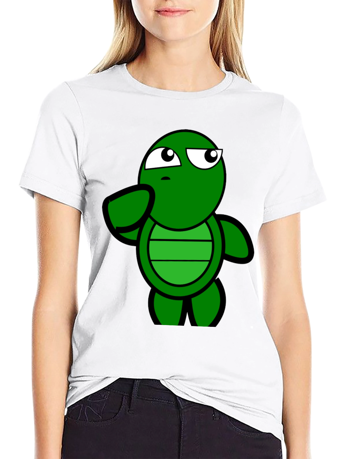 Funny Turtle Graphic Tee - Casual Black T-Shirt