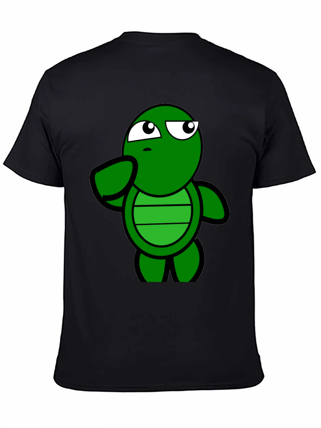 Funny Turtle Graphic Tee - Casual Black T-Shirt