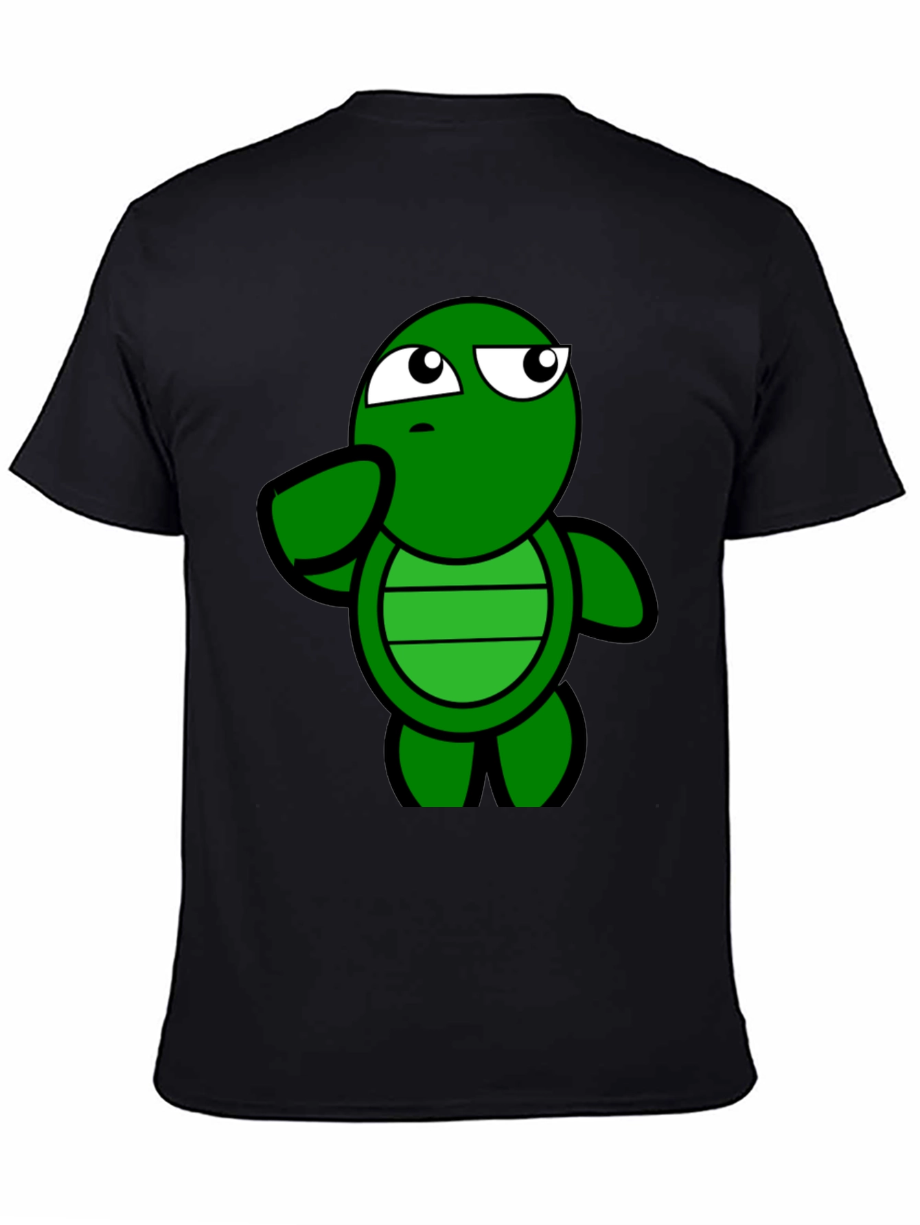 Funny Turtle Graphic Tee - Casual Black T-Shirt