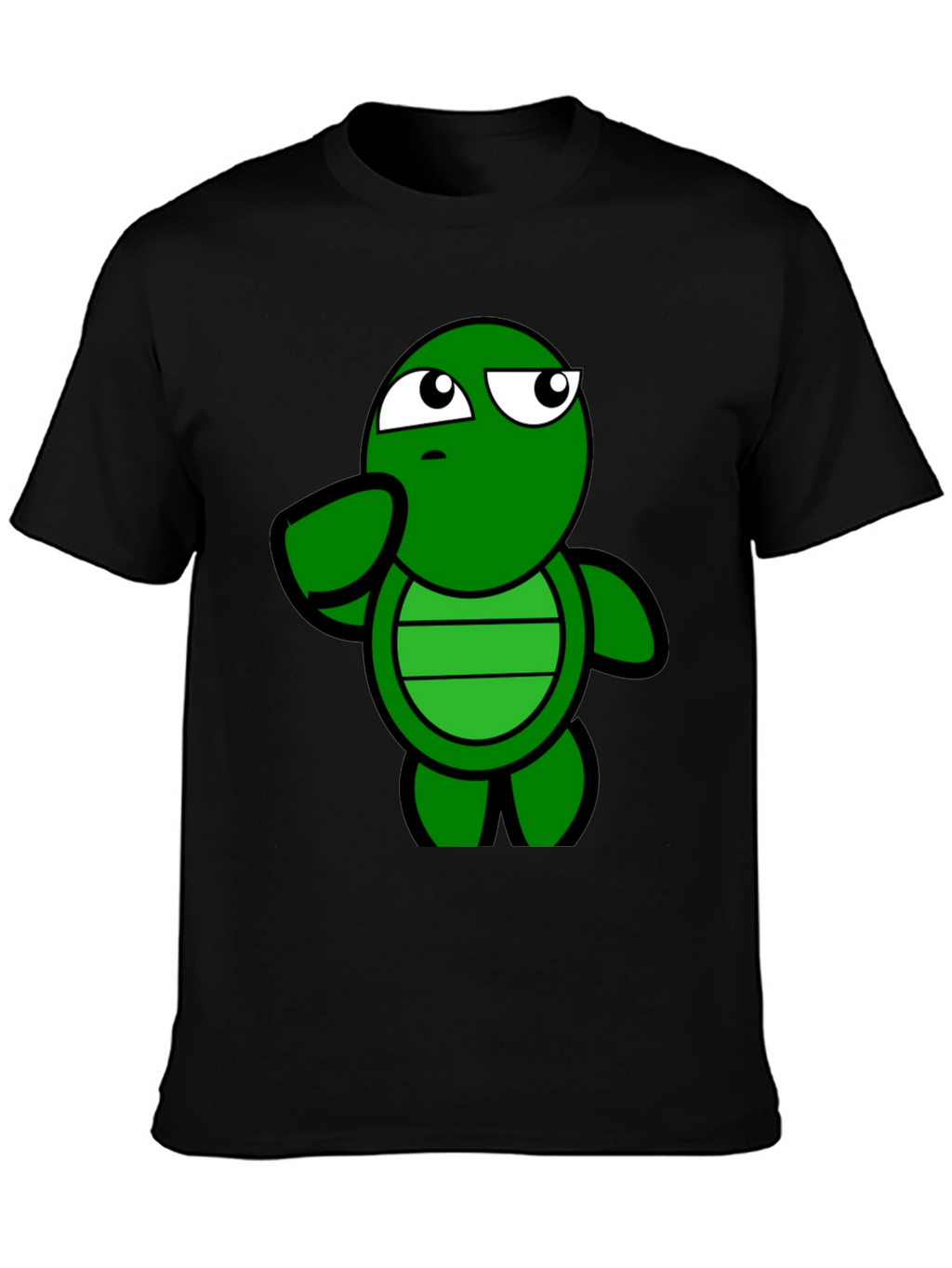 Funny Turtle Graphic Tee - Casual Black T-Shirt
