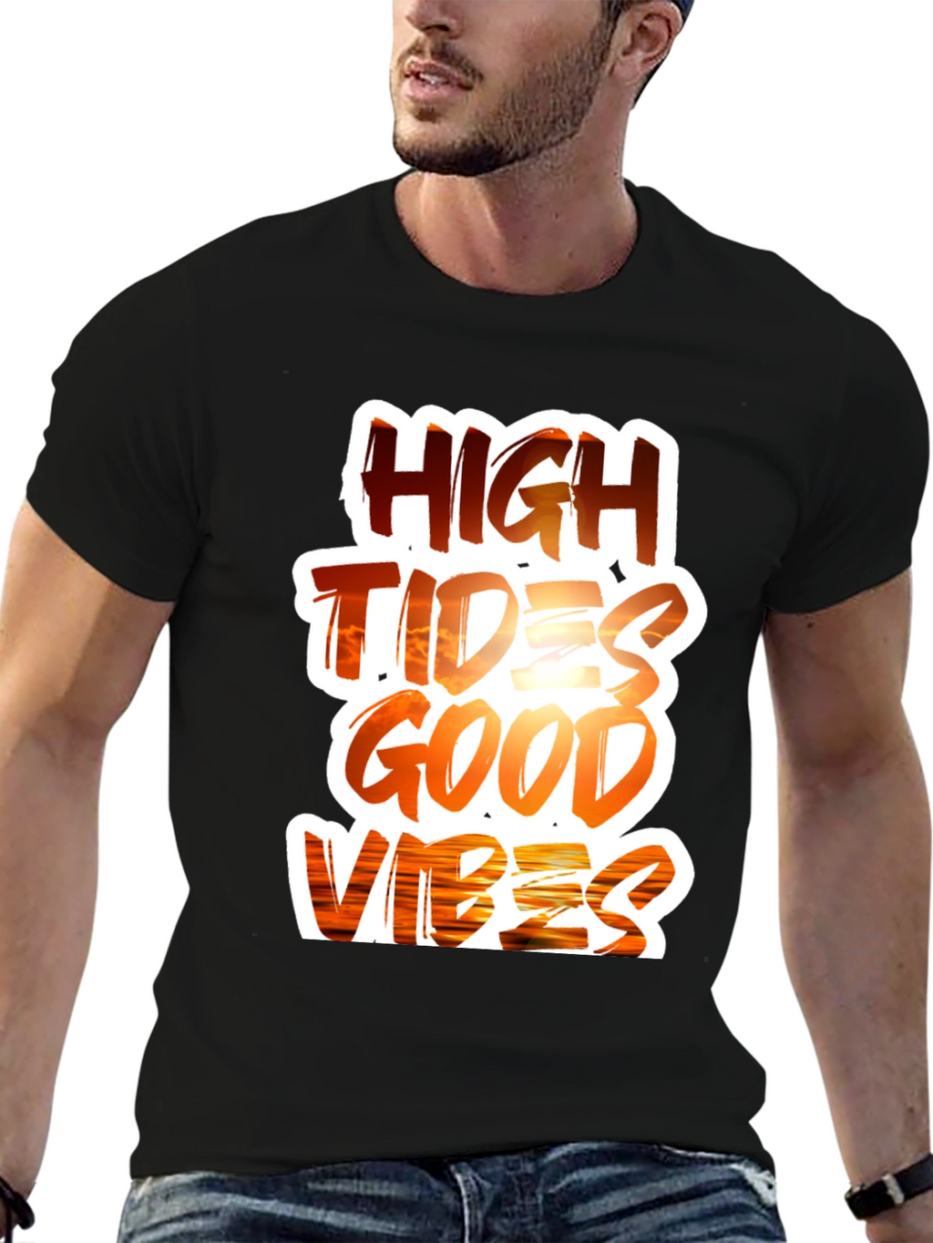 High Tides Good Vibes Graphic Tee