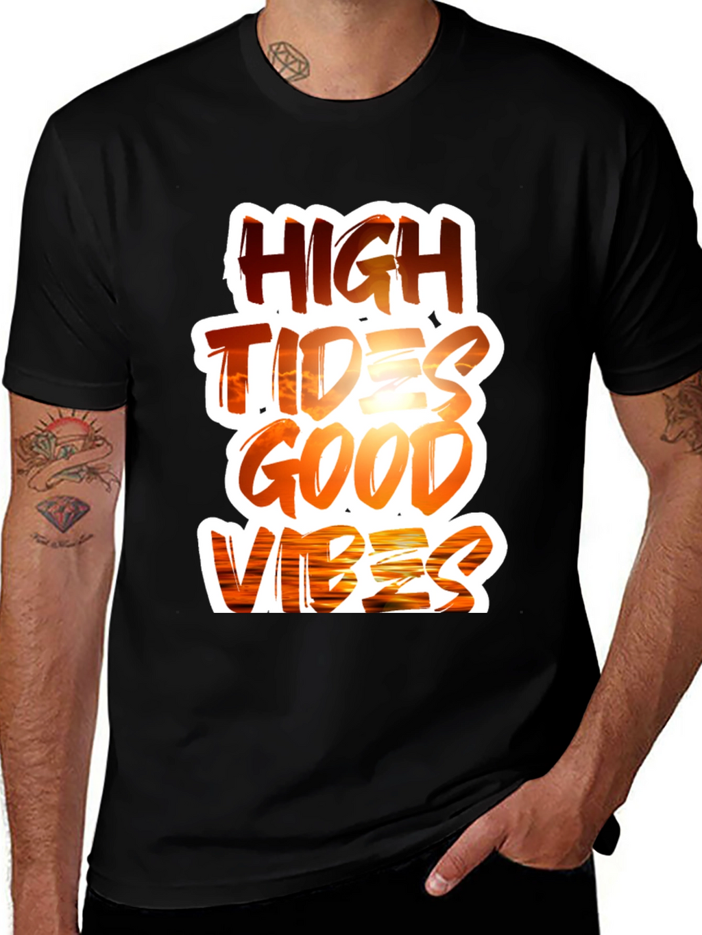 High Tides Good Vibes Graphic Tee