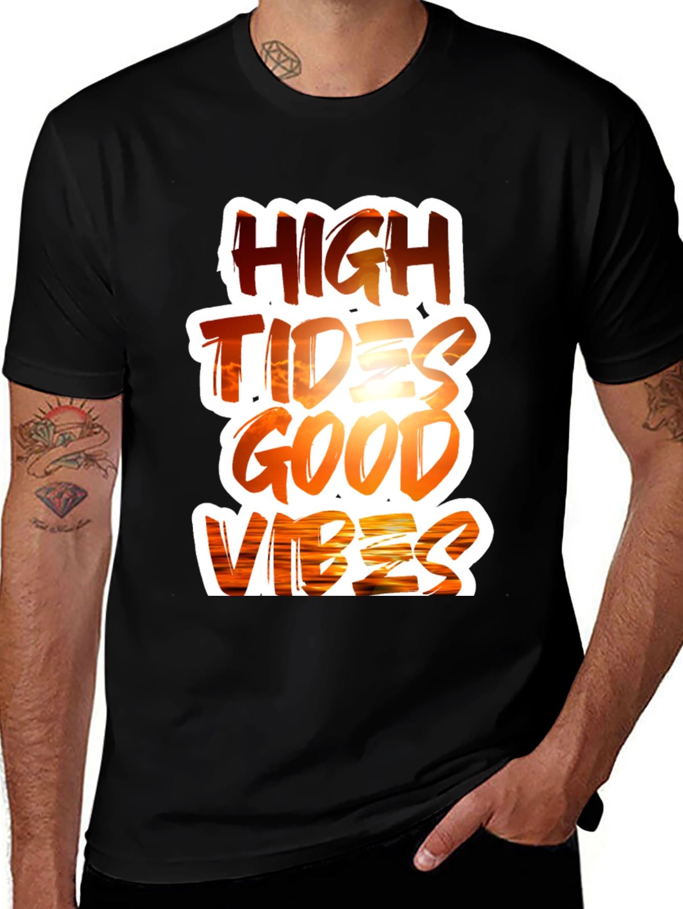 High Tides Good Vibes Graphic Tee