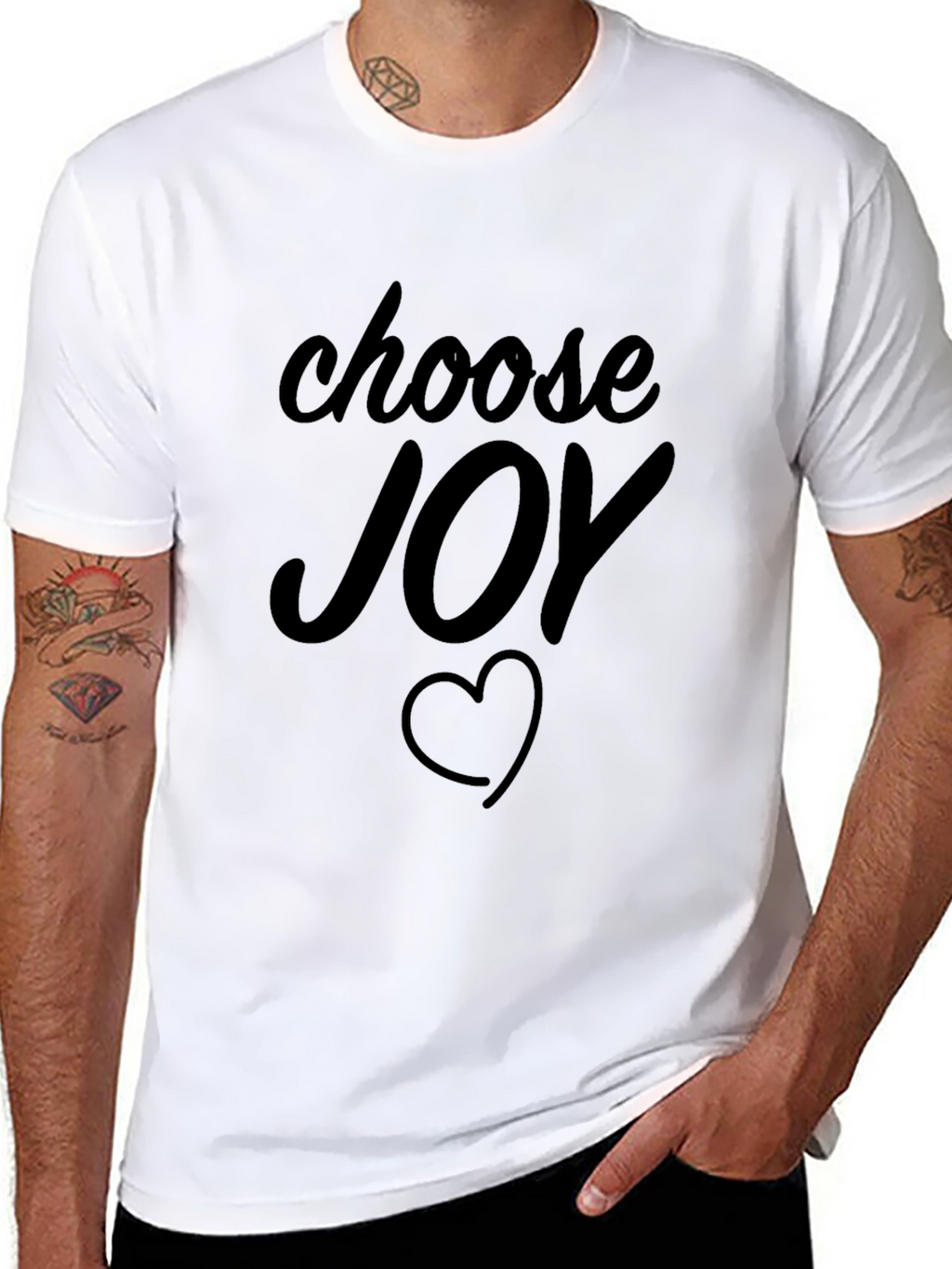 Choose Joy T-Shirt - Heart Graphic