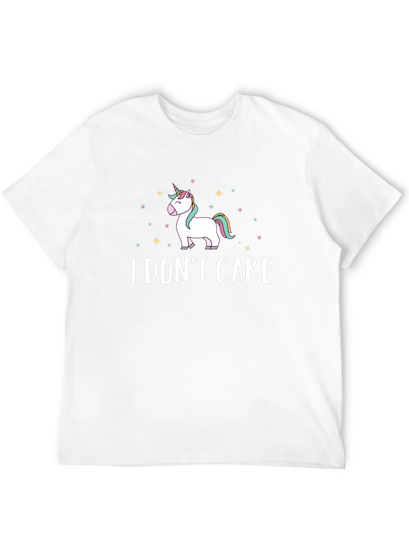 I Dont Care Unicorn Graphic T-Shirt