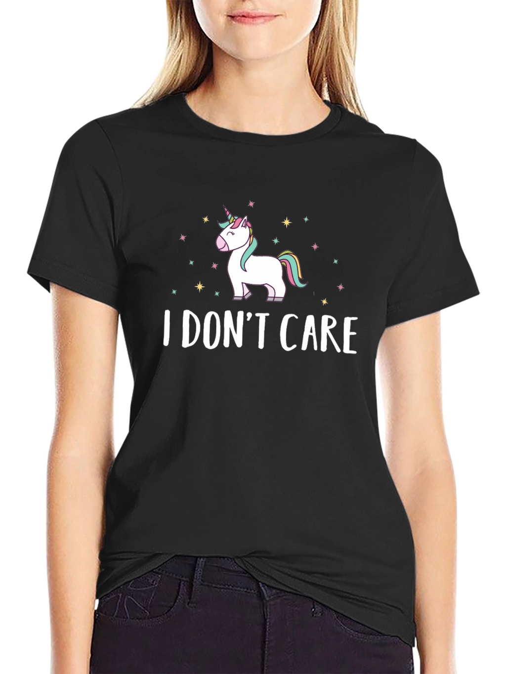 I Dont Care Unicorn Graphic T-Shirt