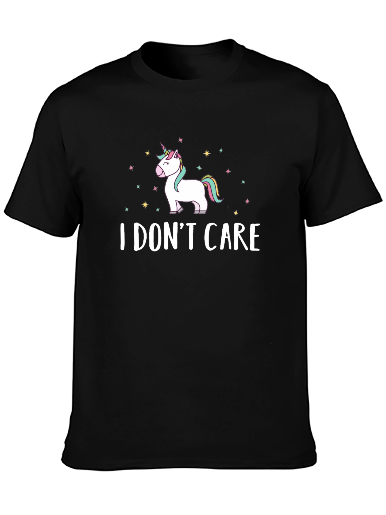 I Dont Care Unicorn Graphic T-Shirt