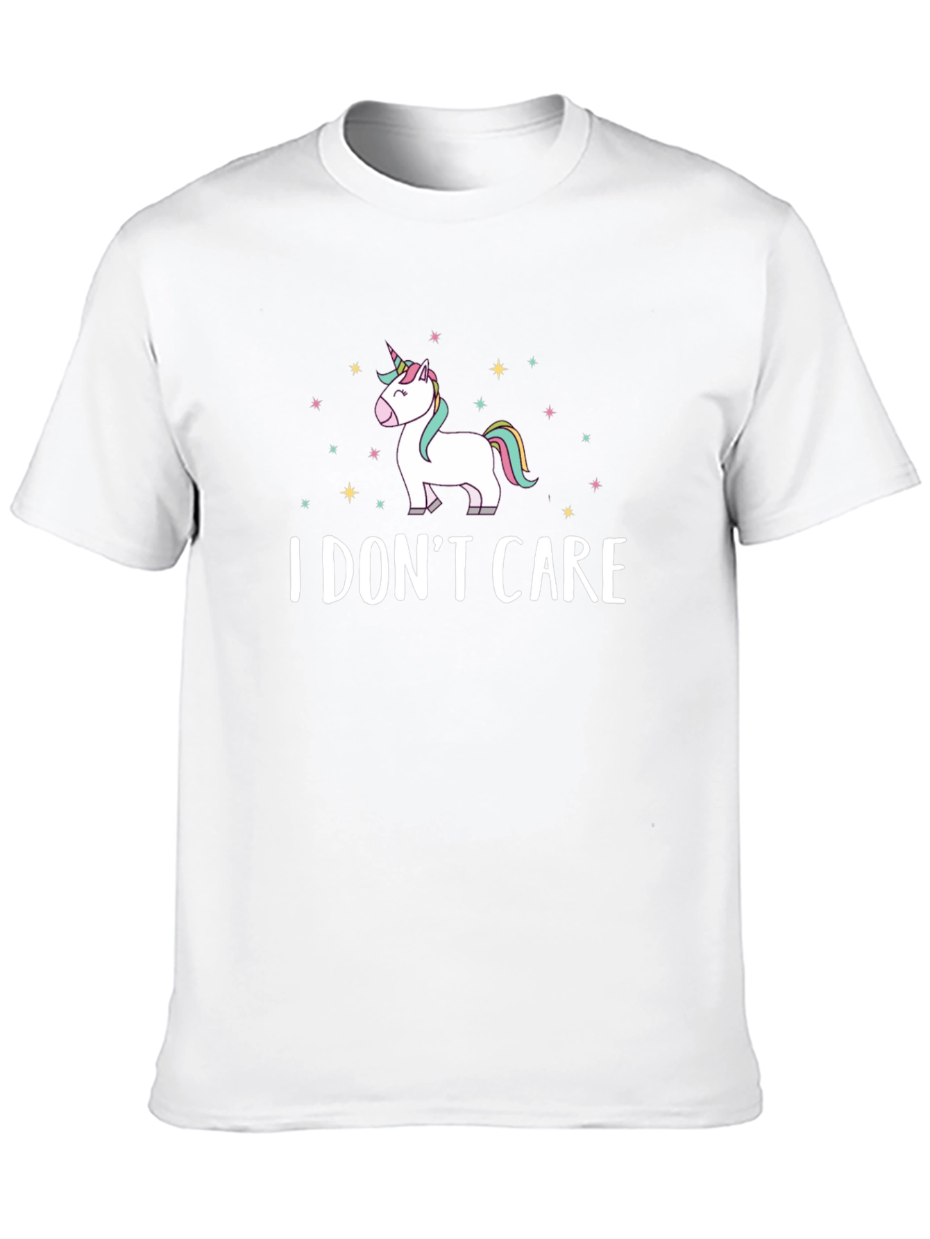 I Dont Care Unicorn Graphic T-Shirt