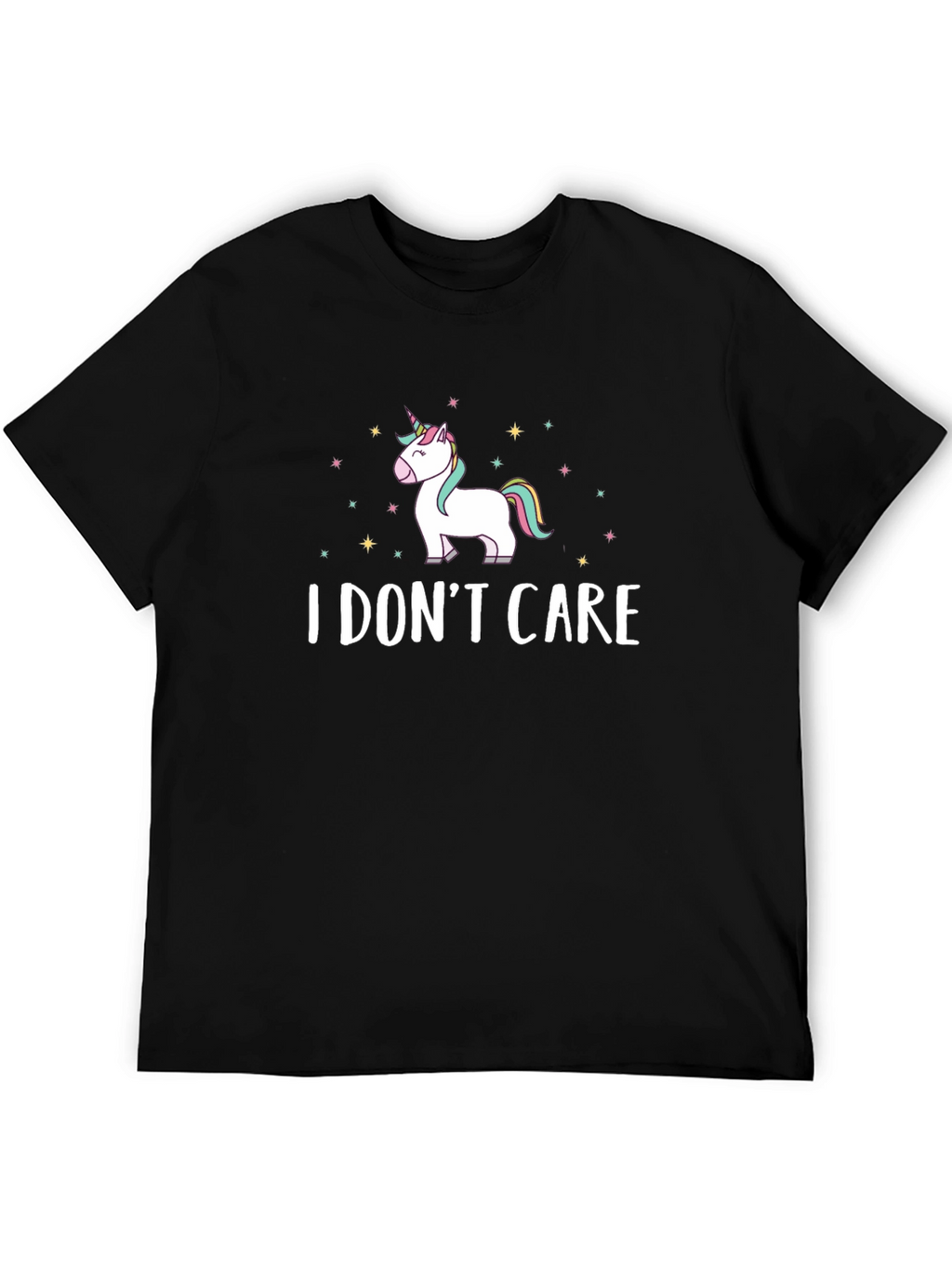 I Dont Care Unicorn Graphic T-Shirt