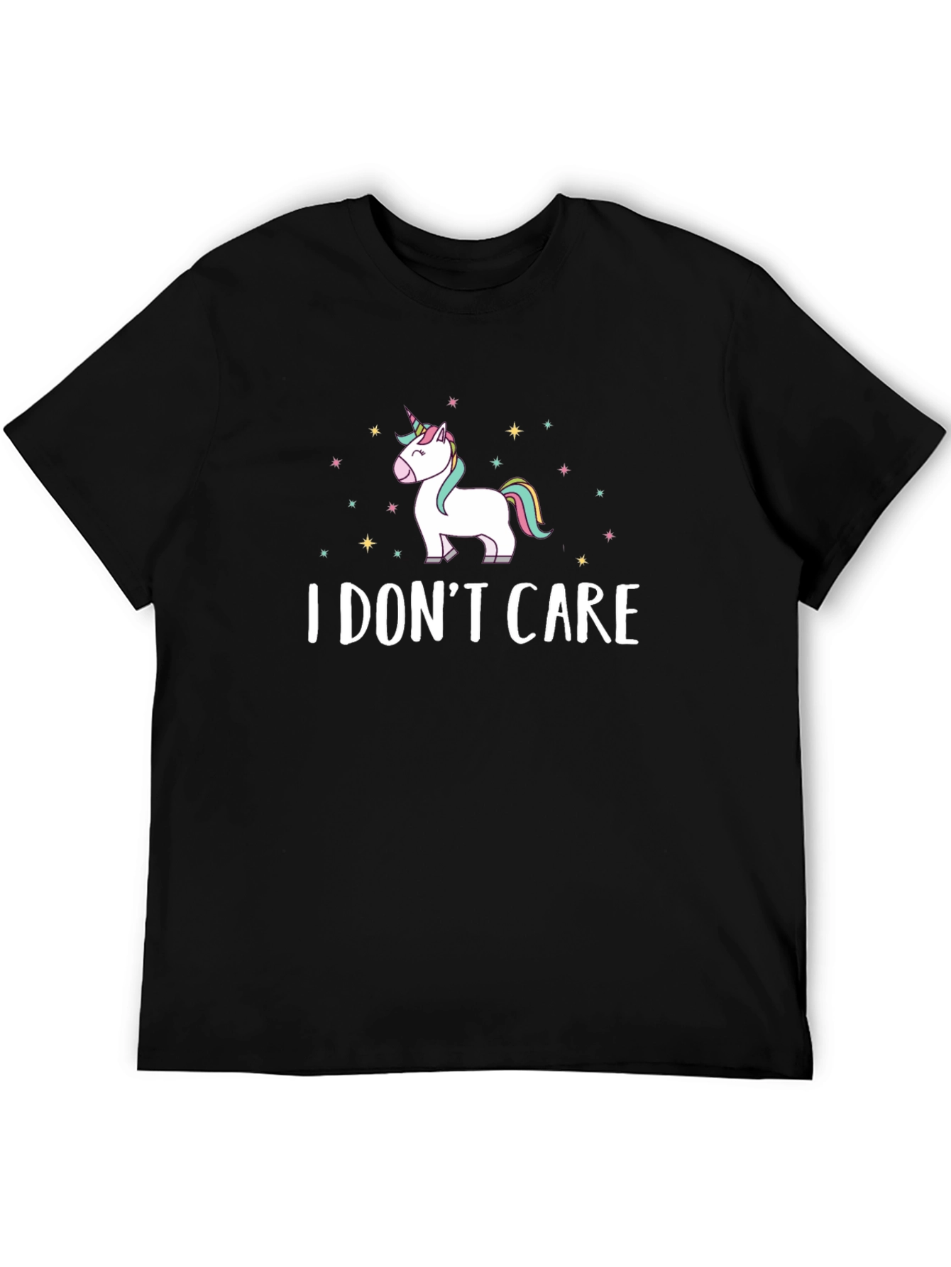 I Dont Care Unicorn Graphic T-Shirt