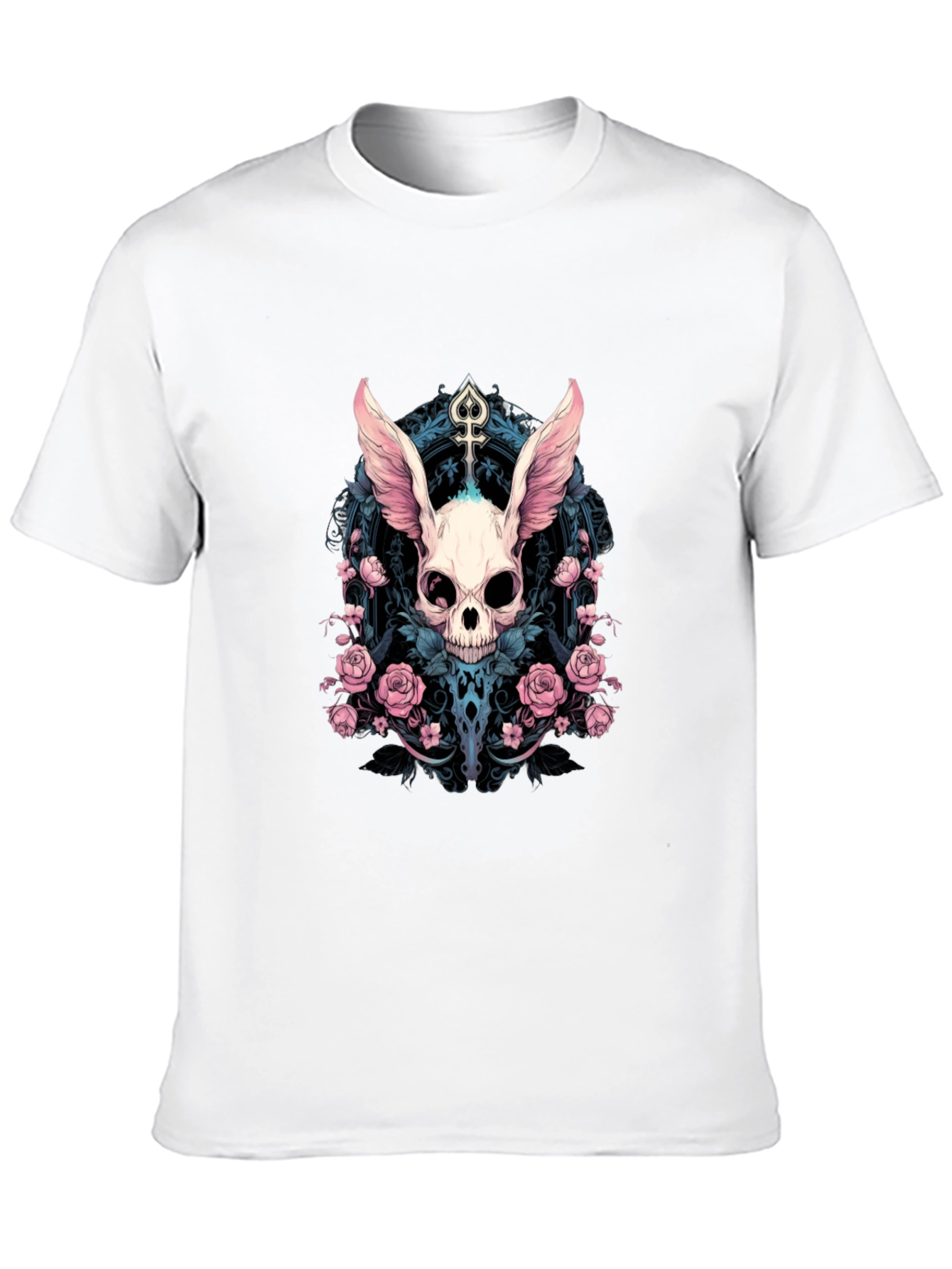Skull Bunny Rose T-Shirt