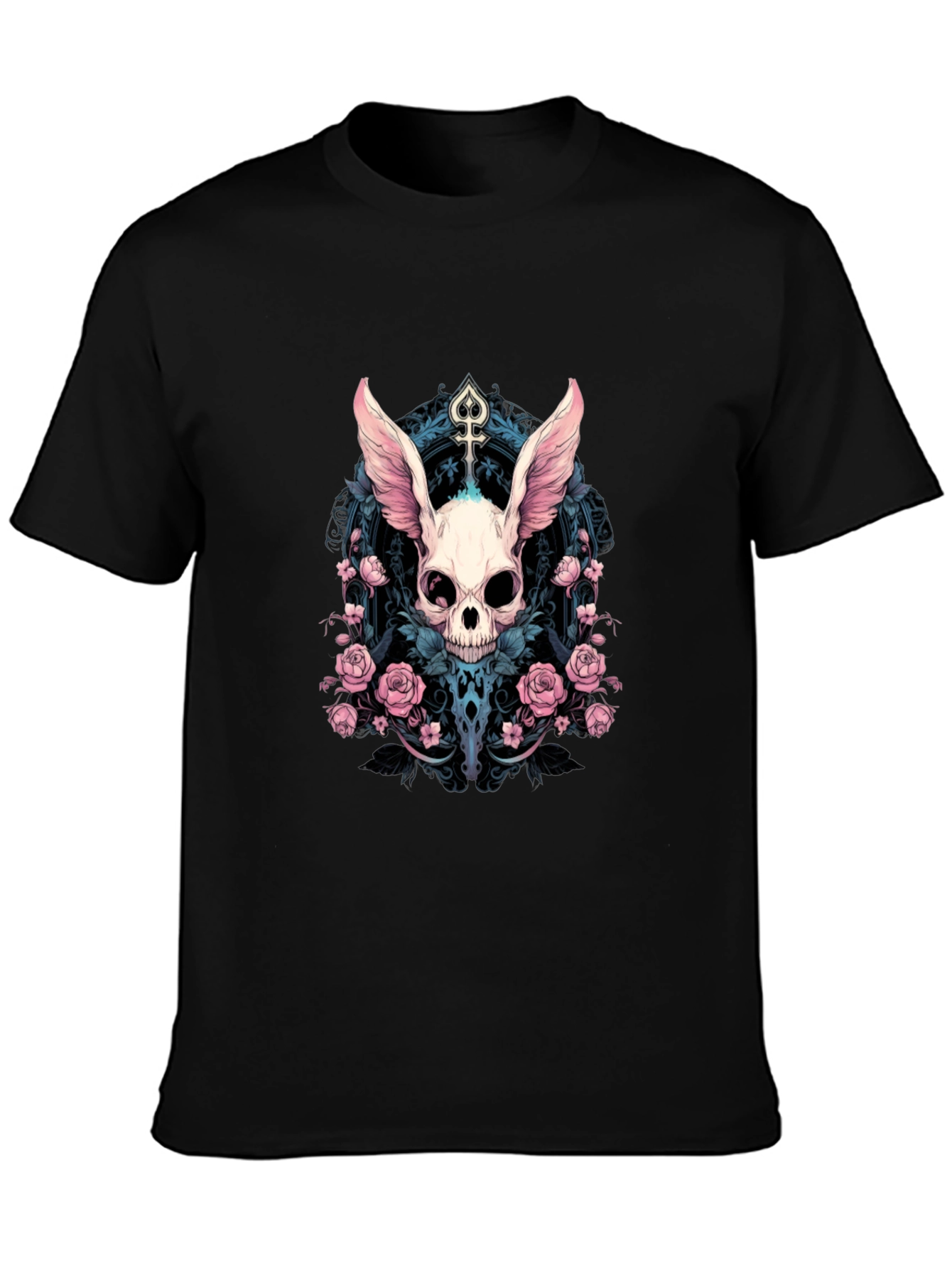 Skull Bunny Rose T-Shirt