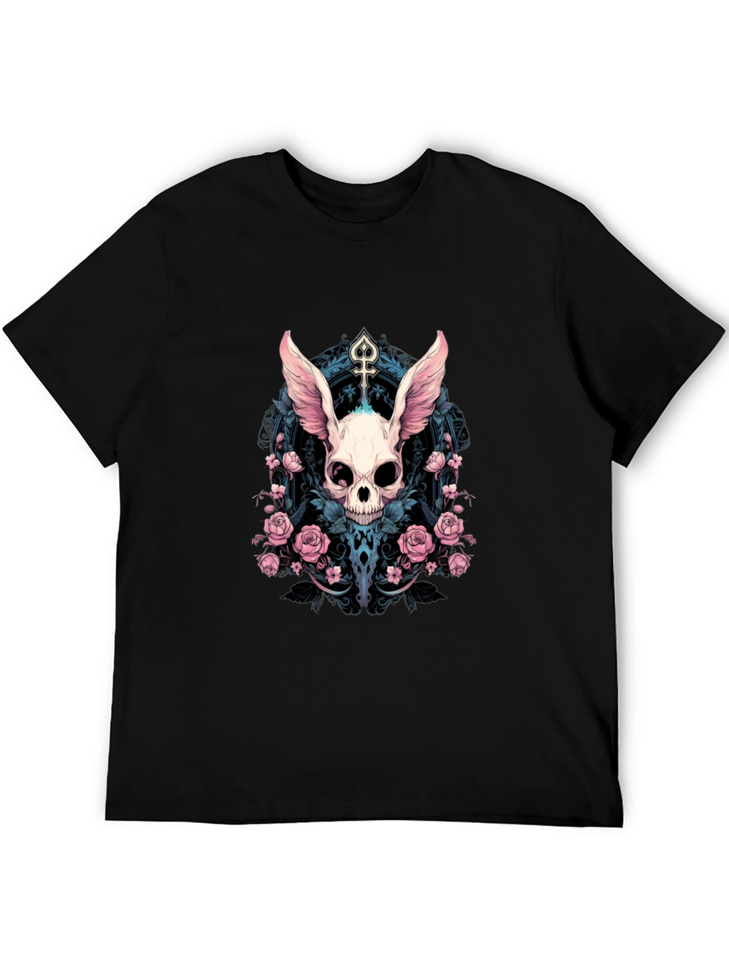 Skull Bunny Rose T-Shirt