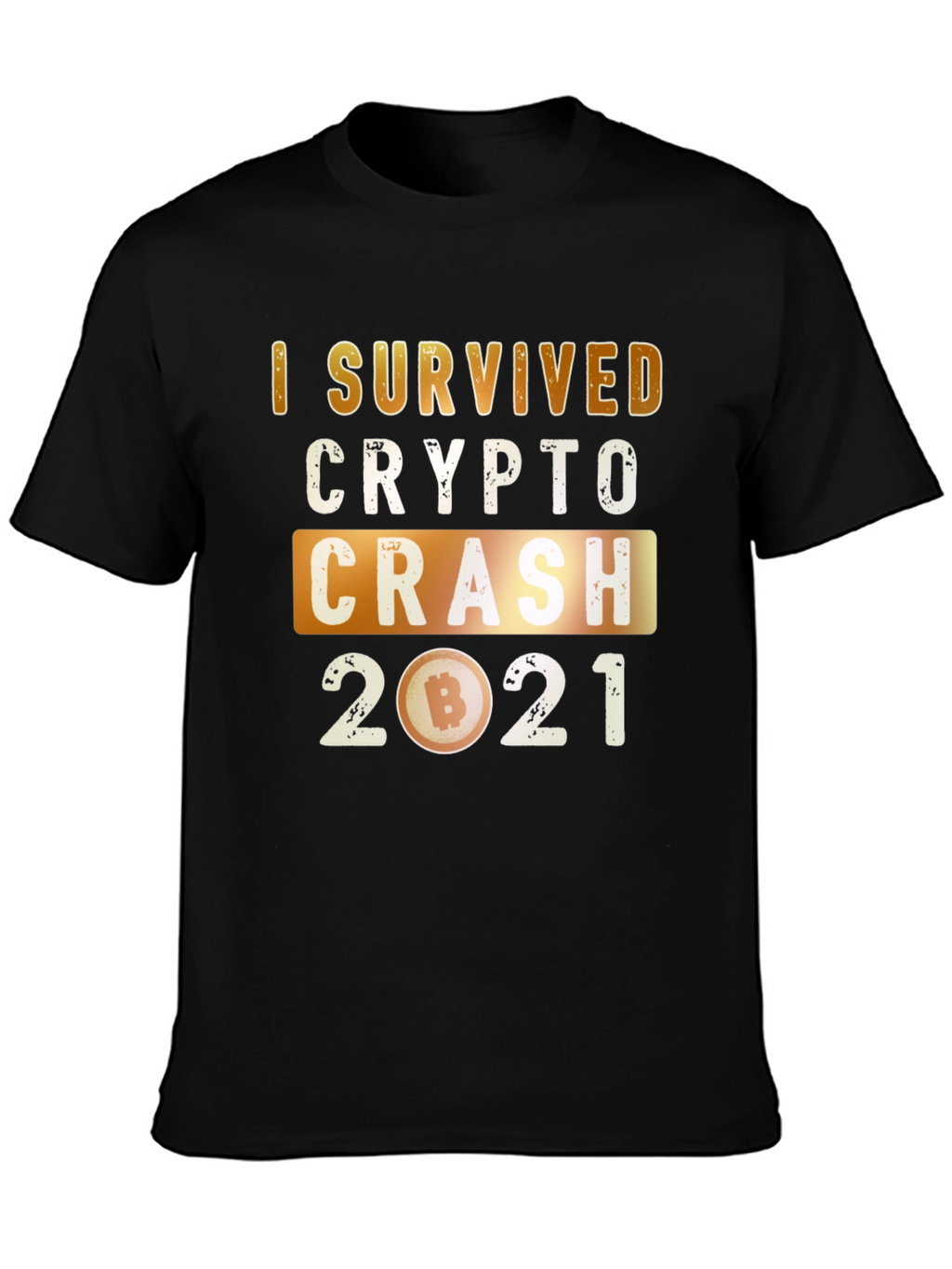 Crypto Crash 2021 Survivor Graphic T-Shirt