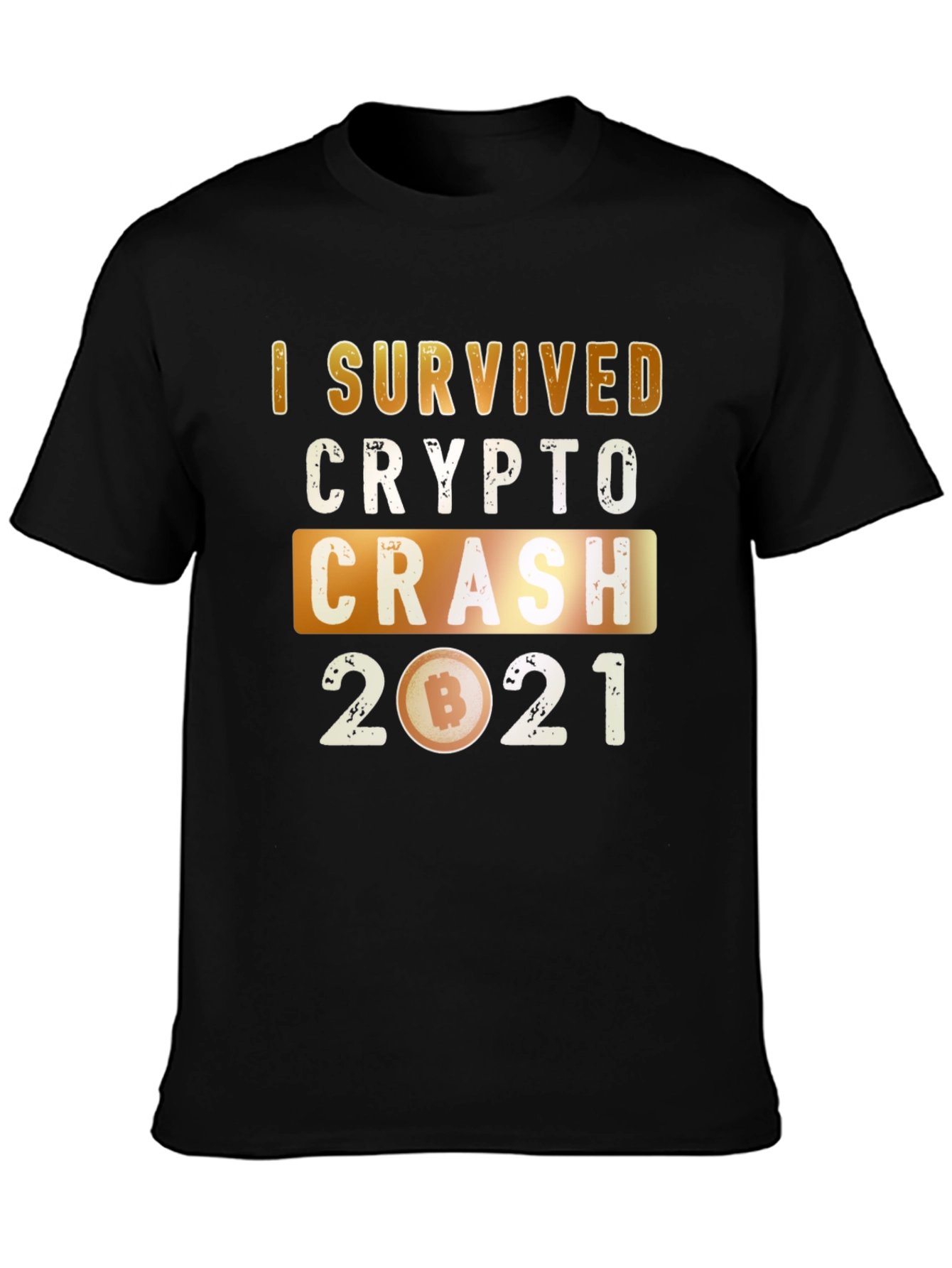 Crypto Crash 2021 Survivor Graphic T-Shirt